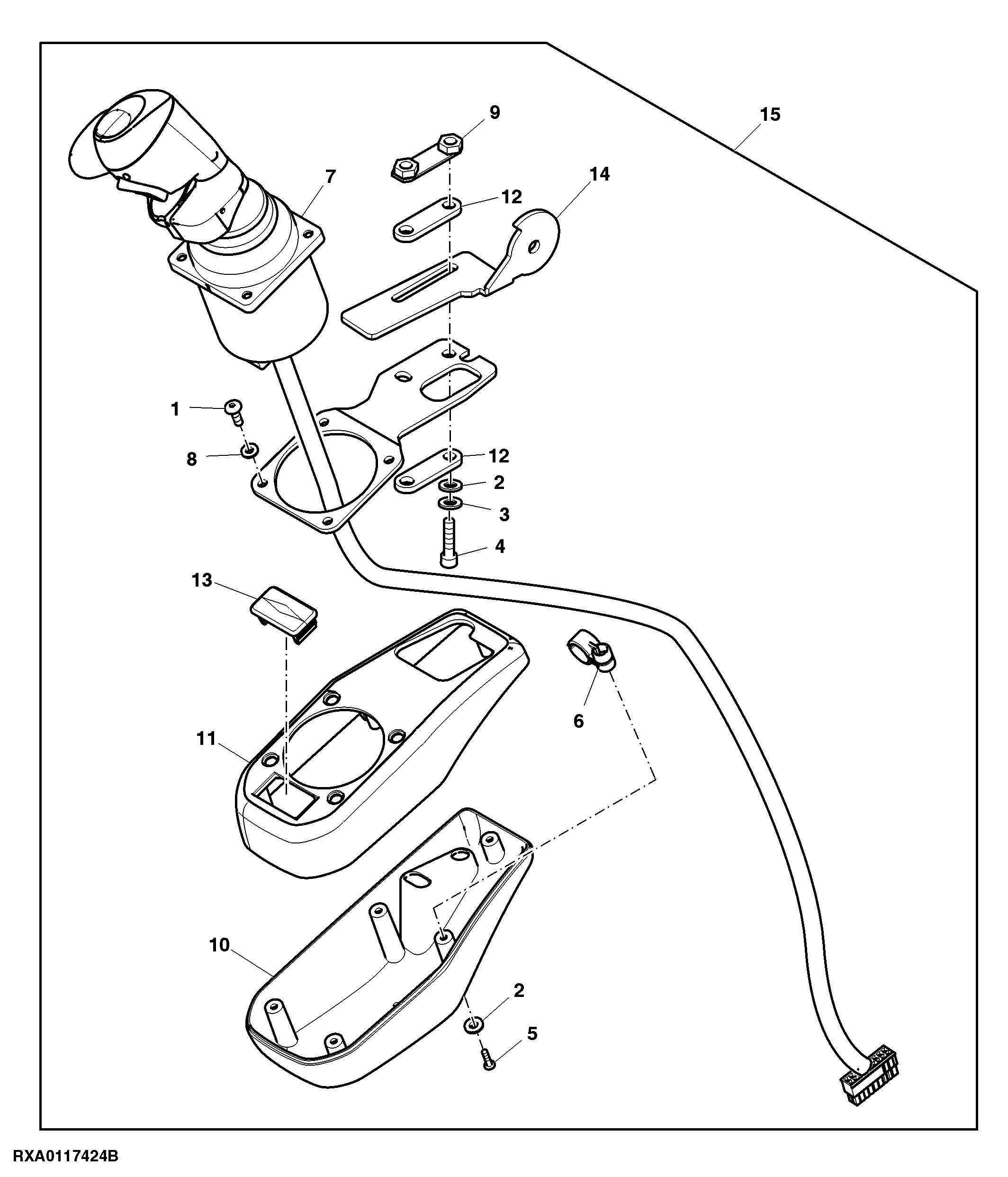 Front Loader Controls (W/ RH Console) (No Shift)