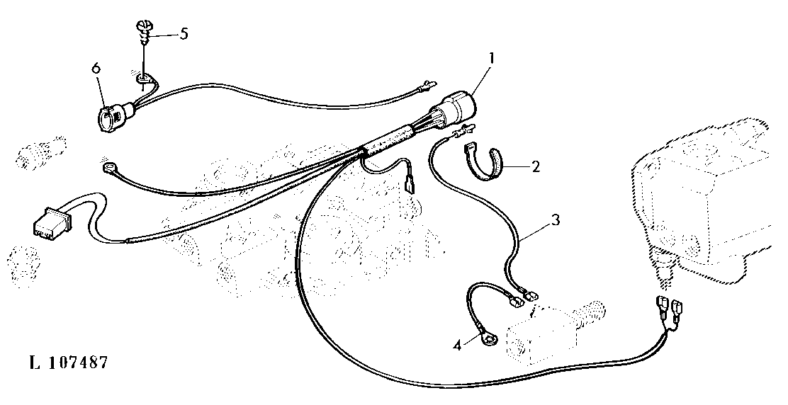 WIRING HARNESS-TRANSMISSION/PARKING BRAKE INDICATOR LIGHT (BILUX)