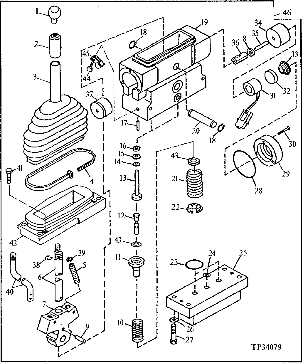 Two or Three Lever Controller Valve Section (For Use With Tool Carrier or Log Loader)