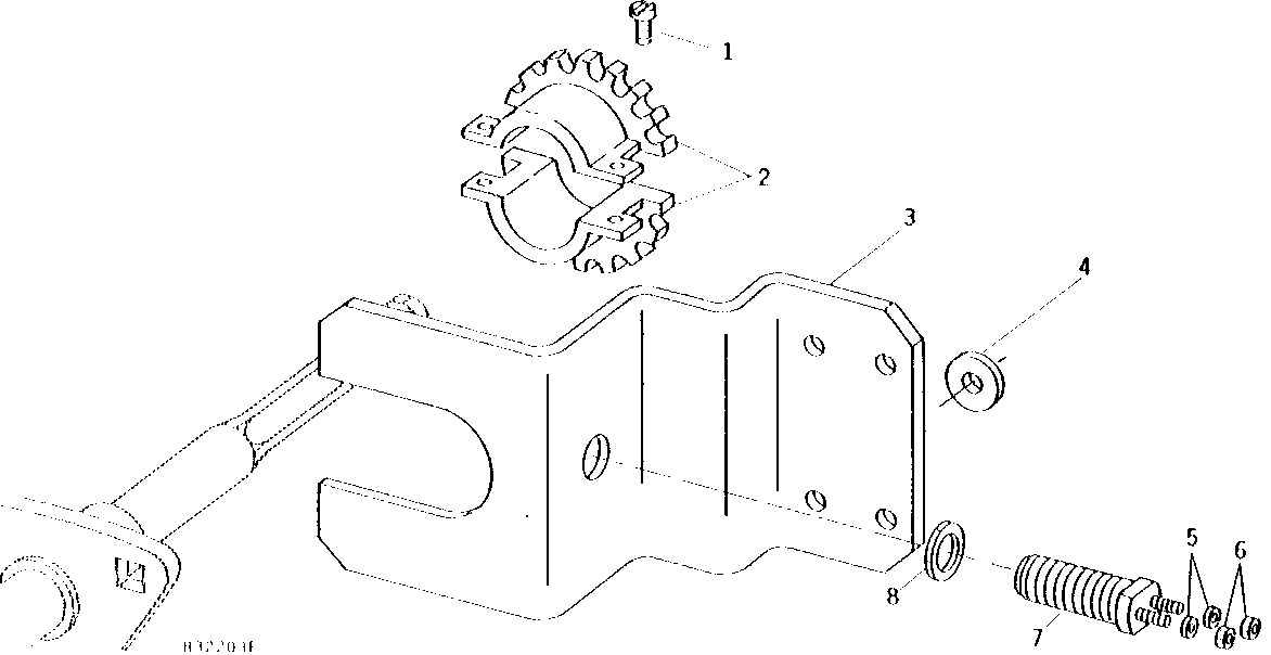Feeder House Lower Shaft Speed Sensor, Long, Separator Serial Number ( - 409100)