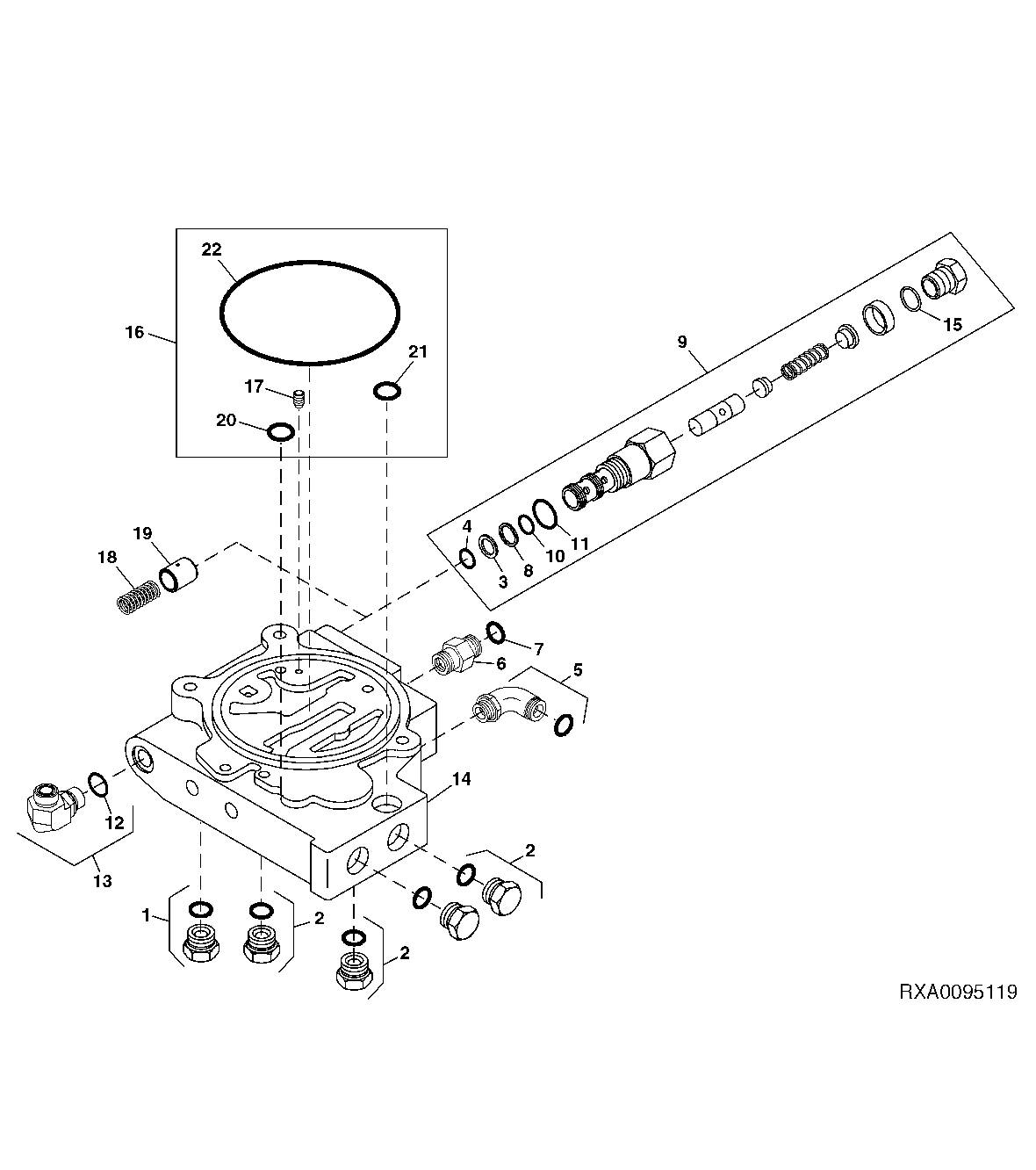 SELECTIVE CONTROL VALVE MANIFOLD (W/O HITCH) ( - 012999)