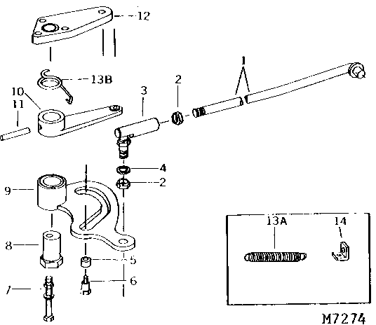 HYDROSTATIC TRANSMISSION CONTROL CAM AND LINKAGE