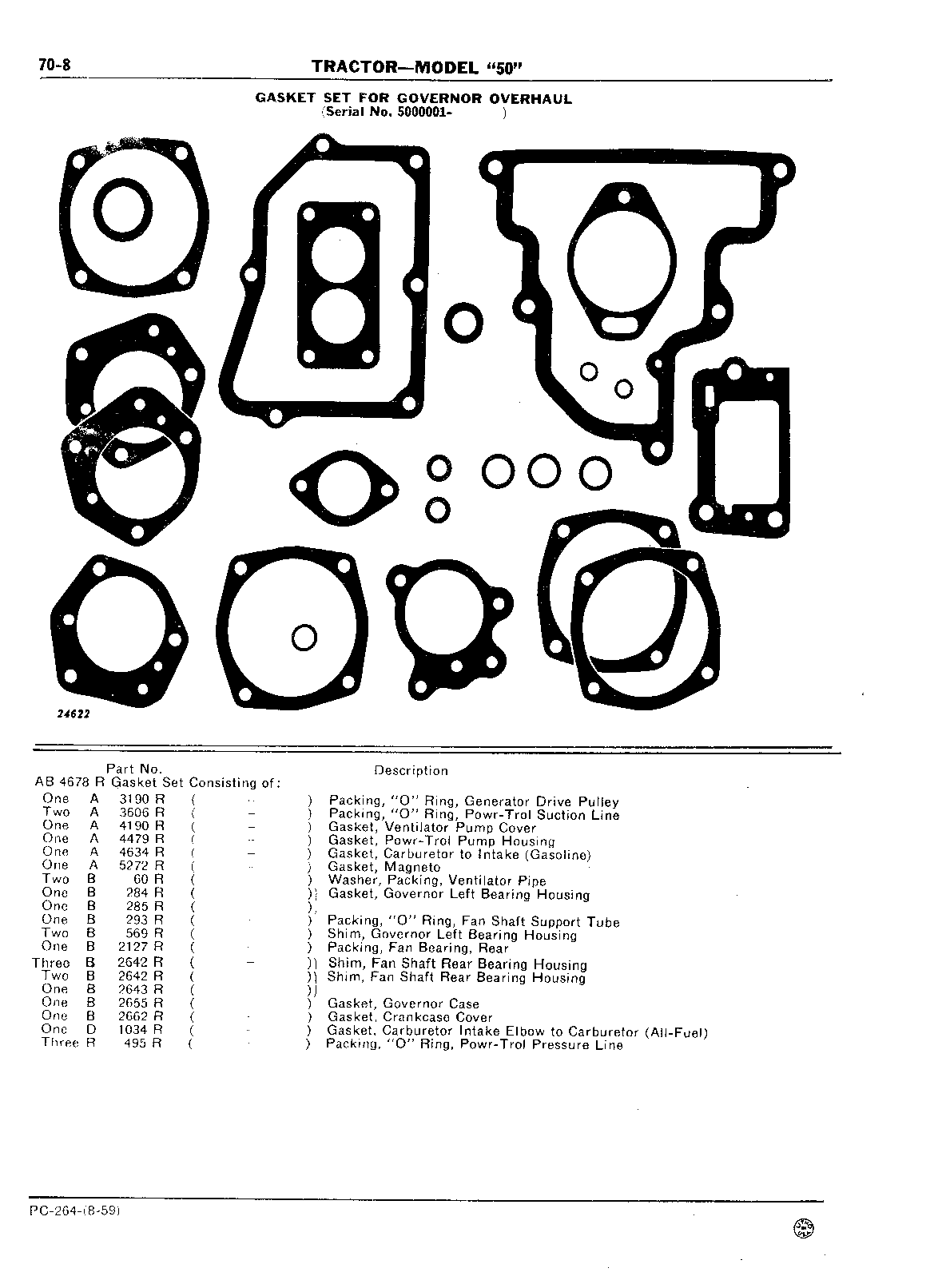 Section 70 - Umbrella Holder, Decals, and Gasket Sets (Continued)