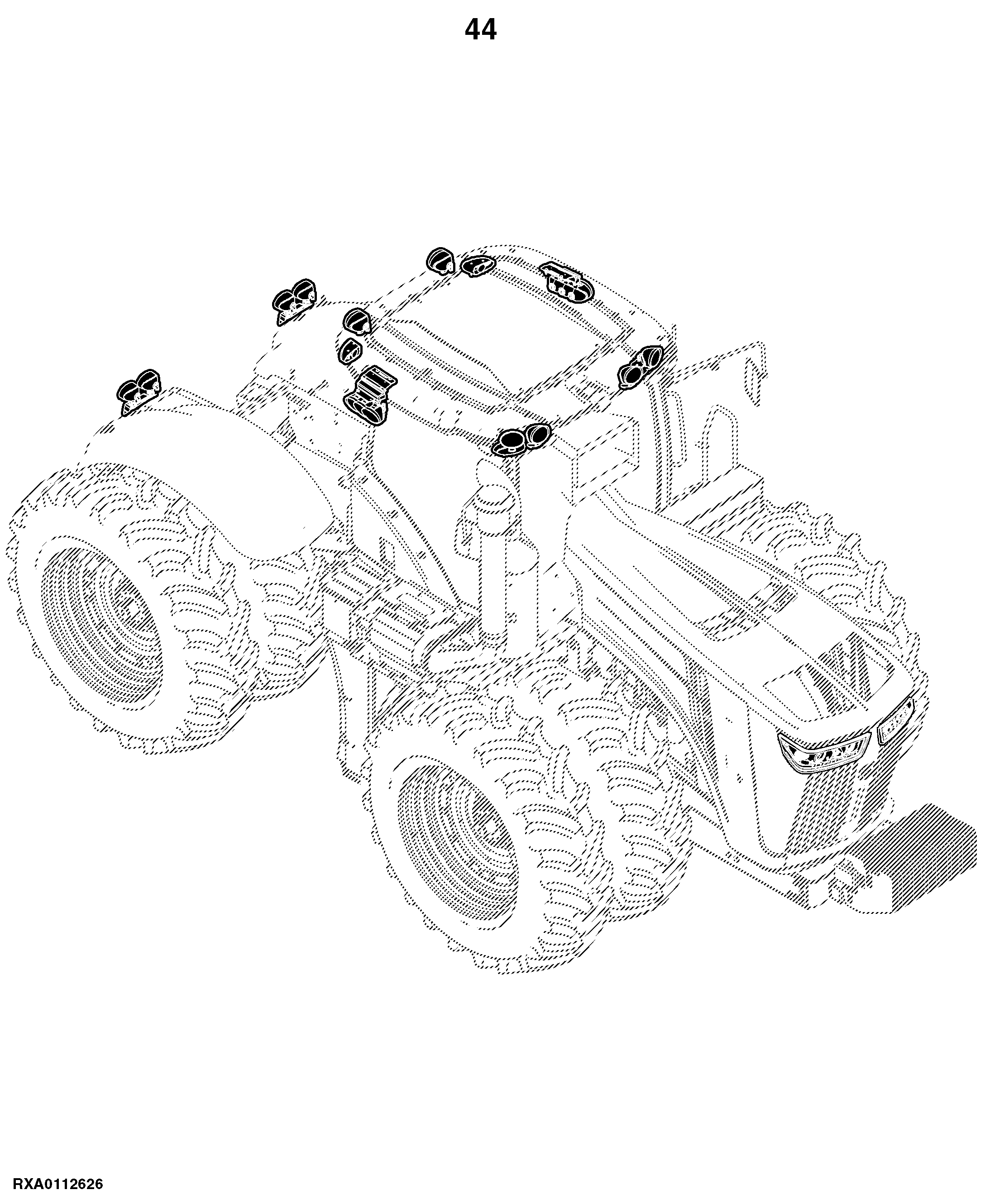 9360R Tractor (S.N. 000101 - 014999)(Worldwide Edition)