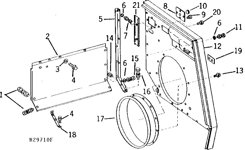 ENGINE COMPARTMENT REAR SHEET AND INSTRUMENT WALL (163501 - )