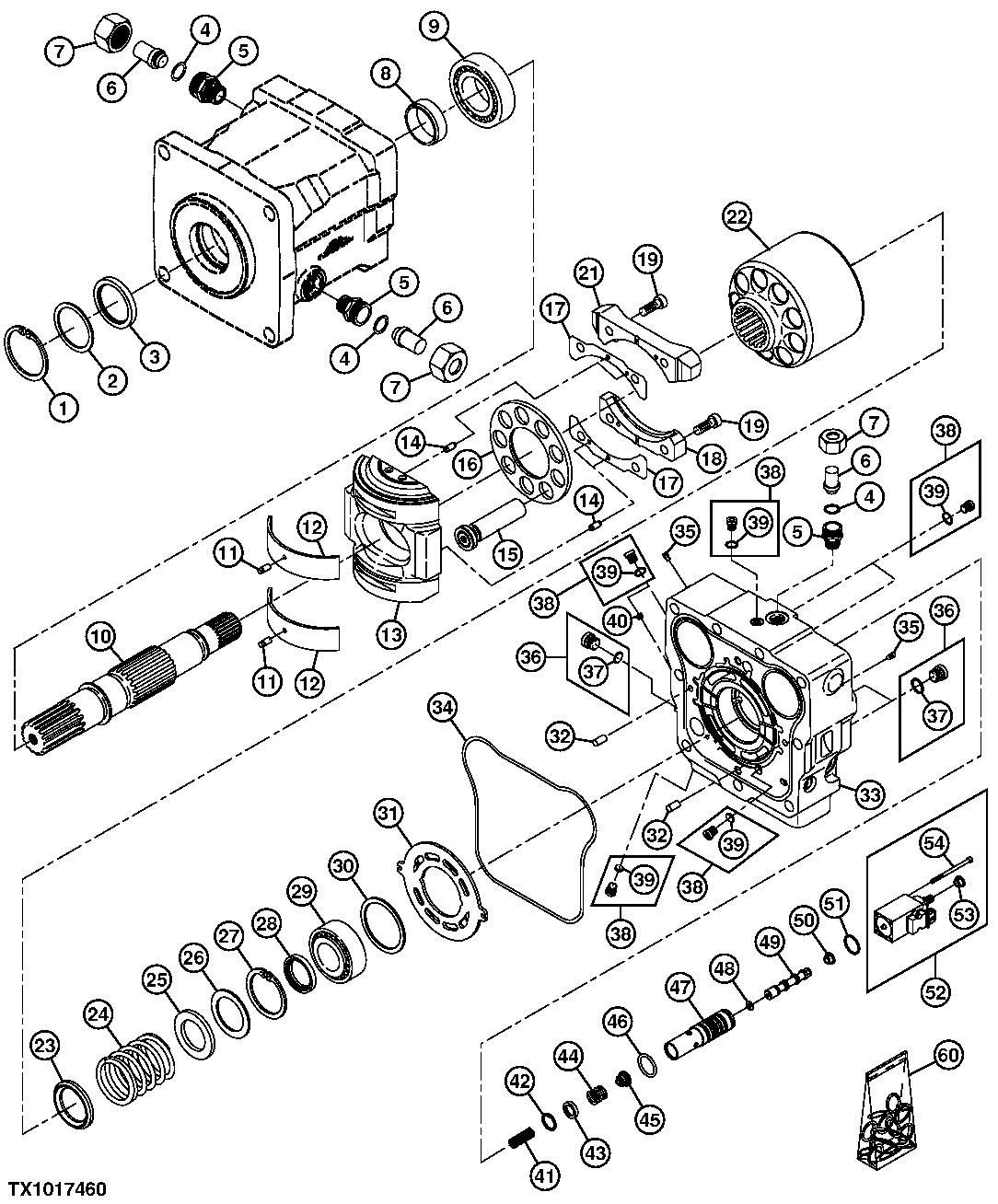 Hydrostatic Drive Motor Components ( - 011102)