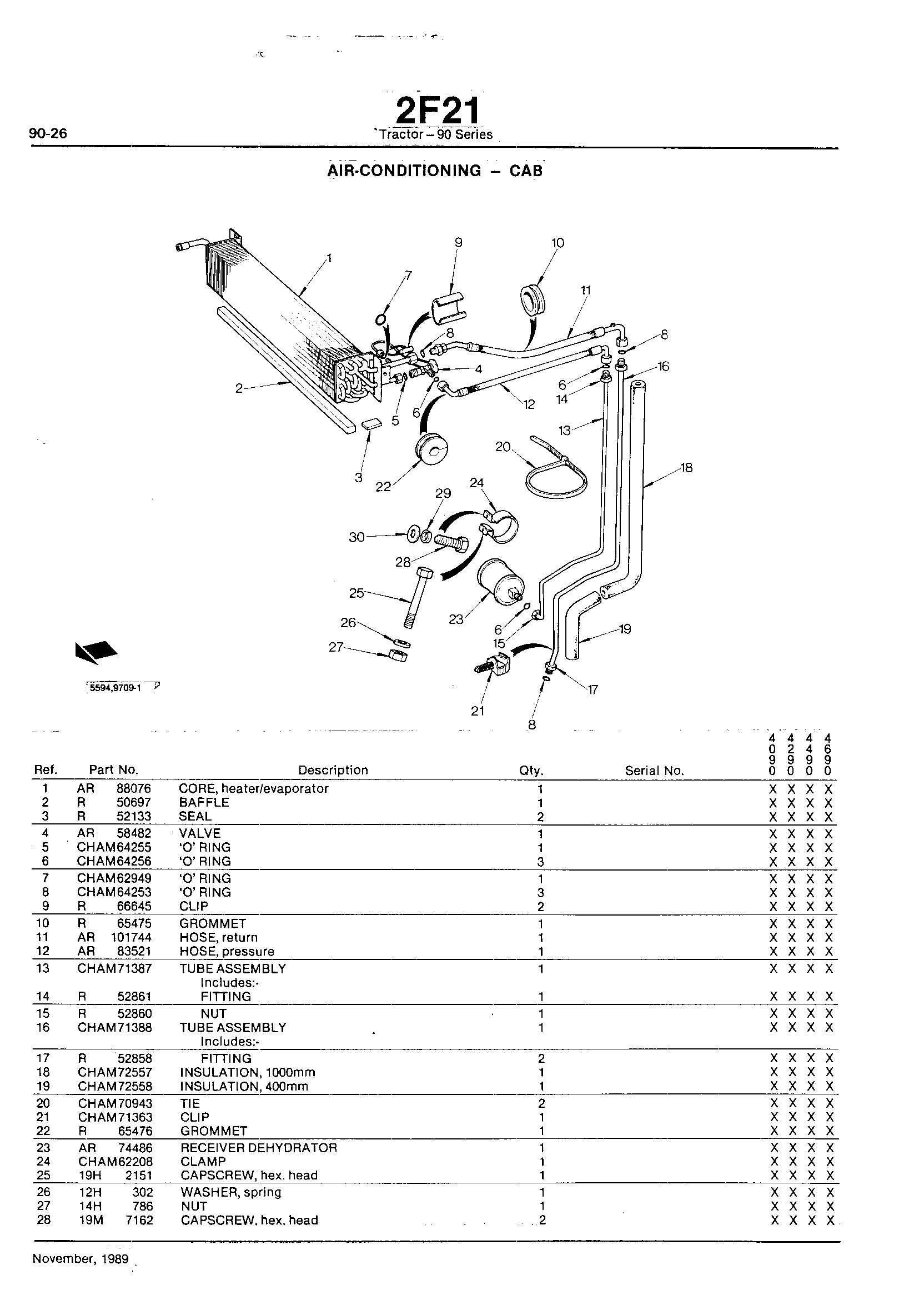 Operation Station Air Conditioning - Cab