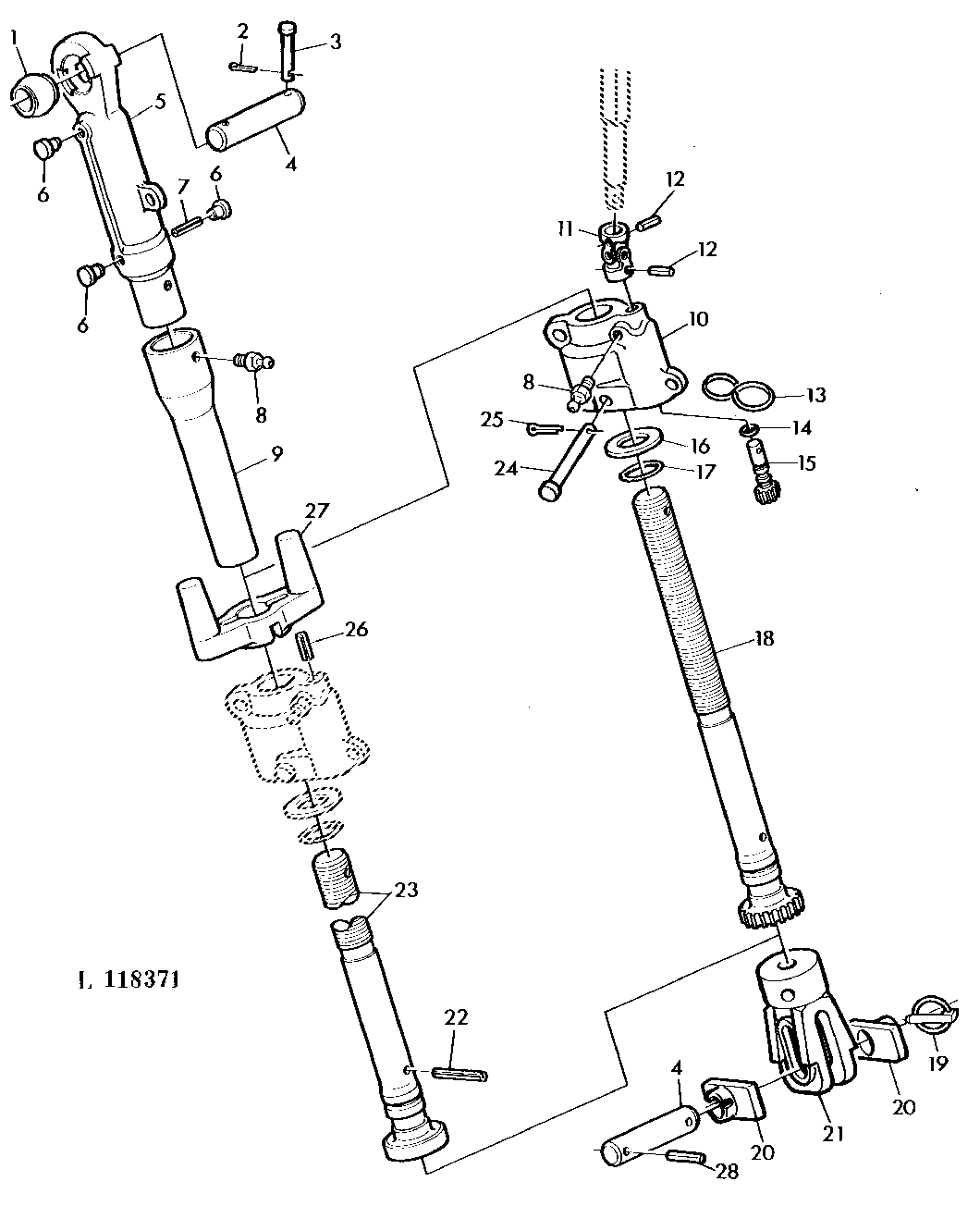 THREE POINT HITCH LIFT LINKS RH (WITH INCREASED LIFTING CAPACITY)