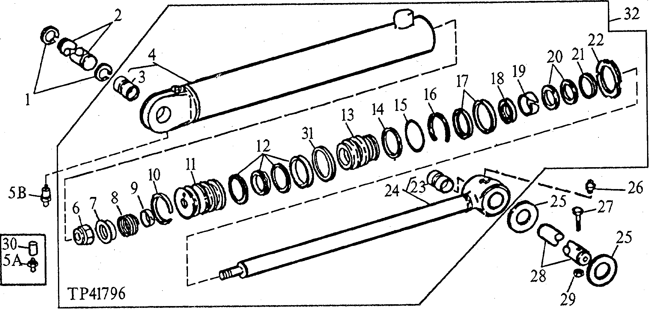Boom Cylinder (For Use With Standard Boom) (801200 - )
