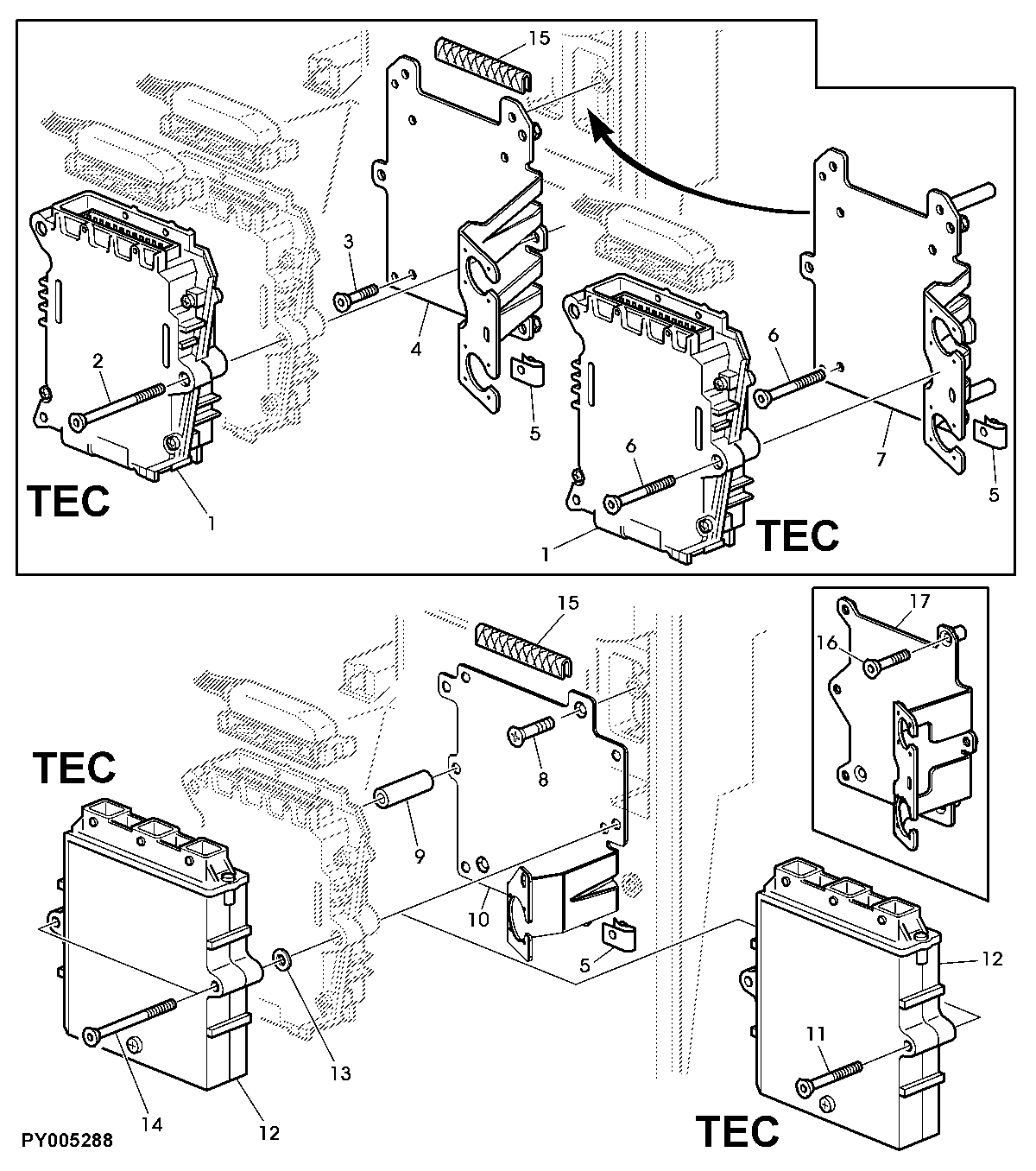 CONTROL UNIT TRACTOR EQUIPMENT INTERFACE (TEC)