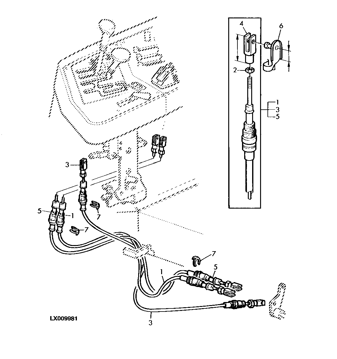 GEAR SHIFT BOWDEN CABLES AND PARKING LOCK (SYNCROPLUS)