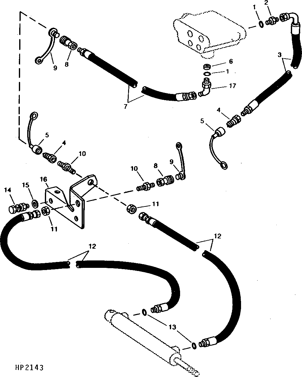 VARIABLE DRIVE FEEDER HOUSE HYDRAULIC HOSES (600001 - )