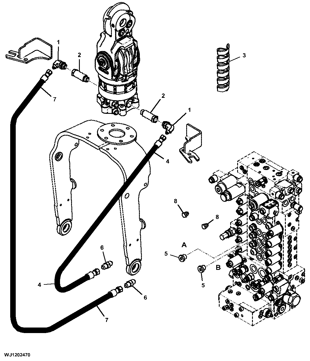 Straight Hydraulic Hoses and Fittings, Indexator Rotator
