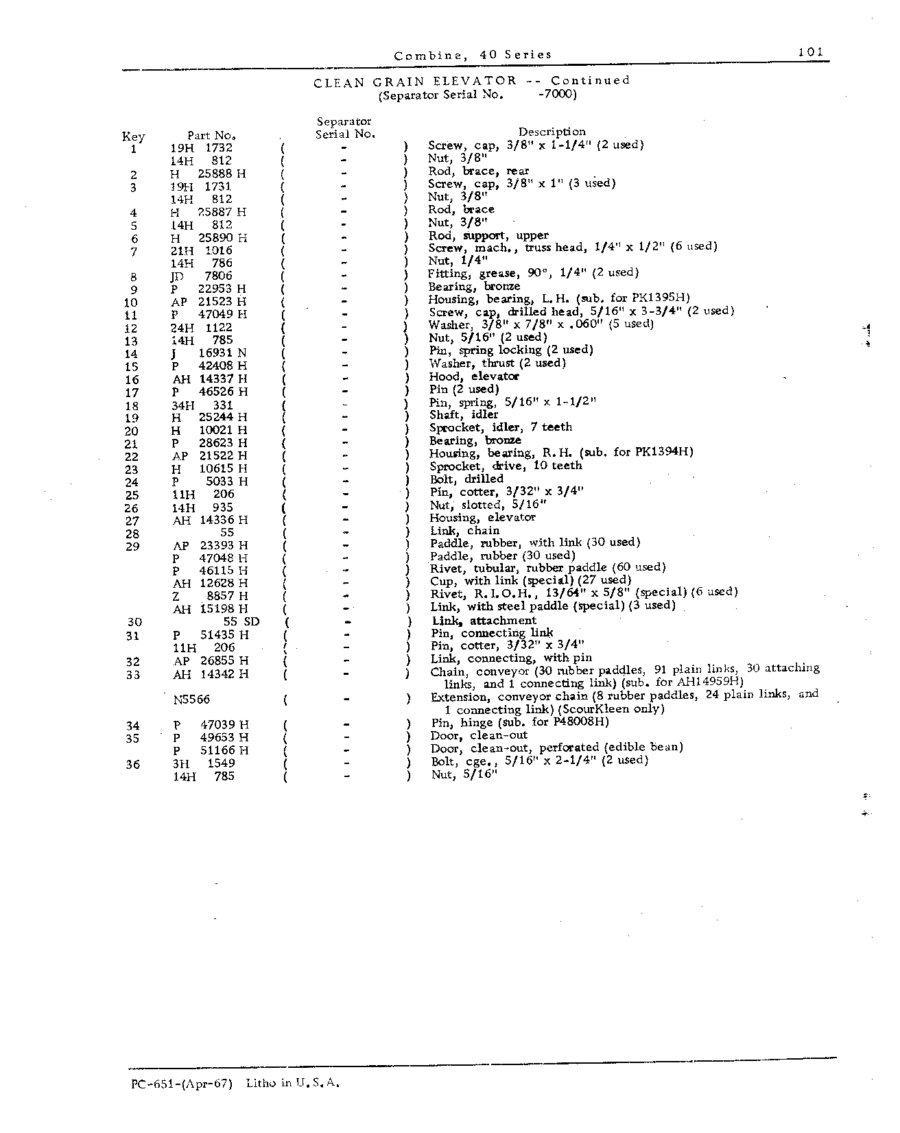 Elevators and Augers (Continued)
