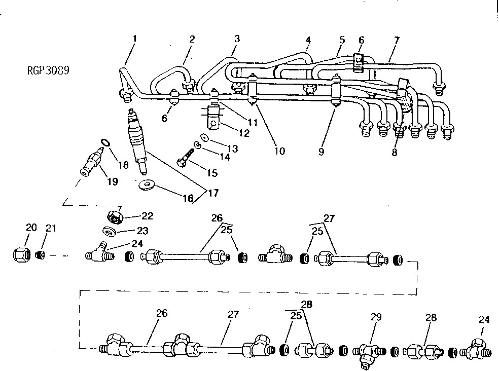 Fuel Injection Nozzles and Lines ( - 558133)