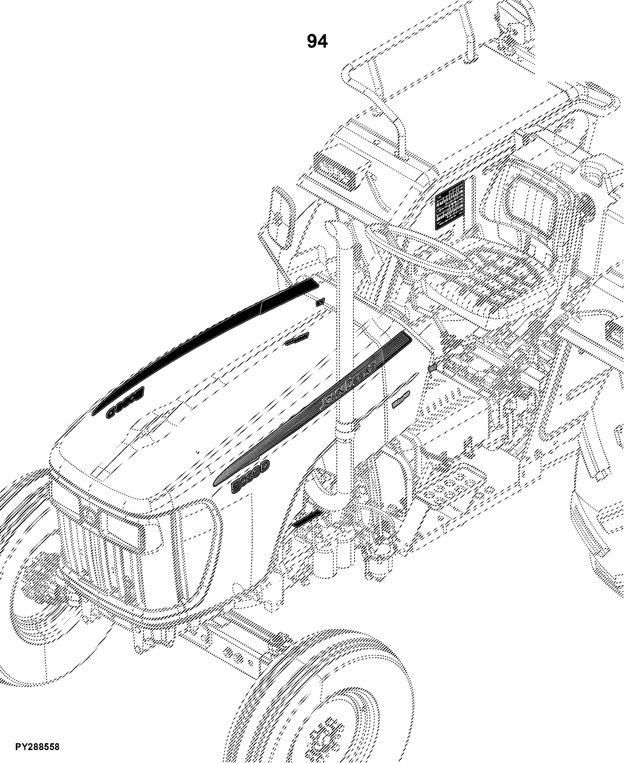 5036D Tractor (TREM IIIA Engine)(India and Asia Edition)