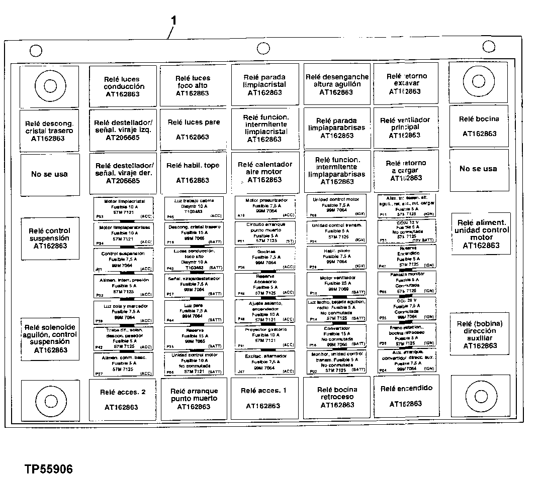 LABEL (FUSE BLOCK) (SPANISH)