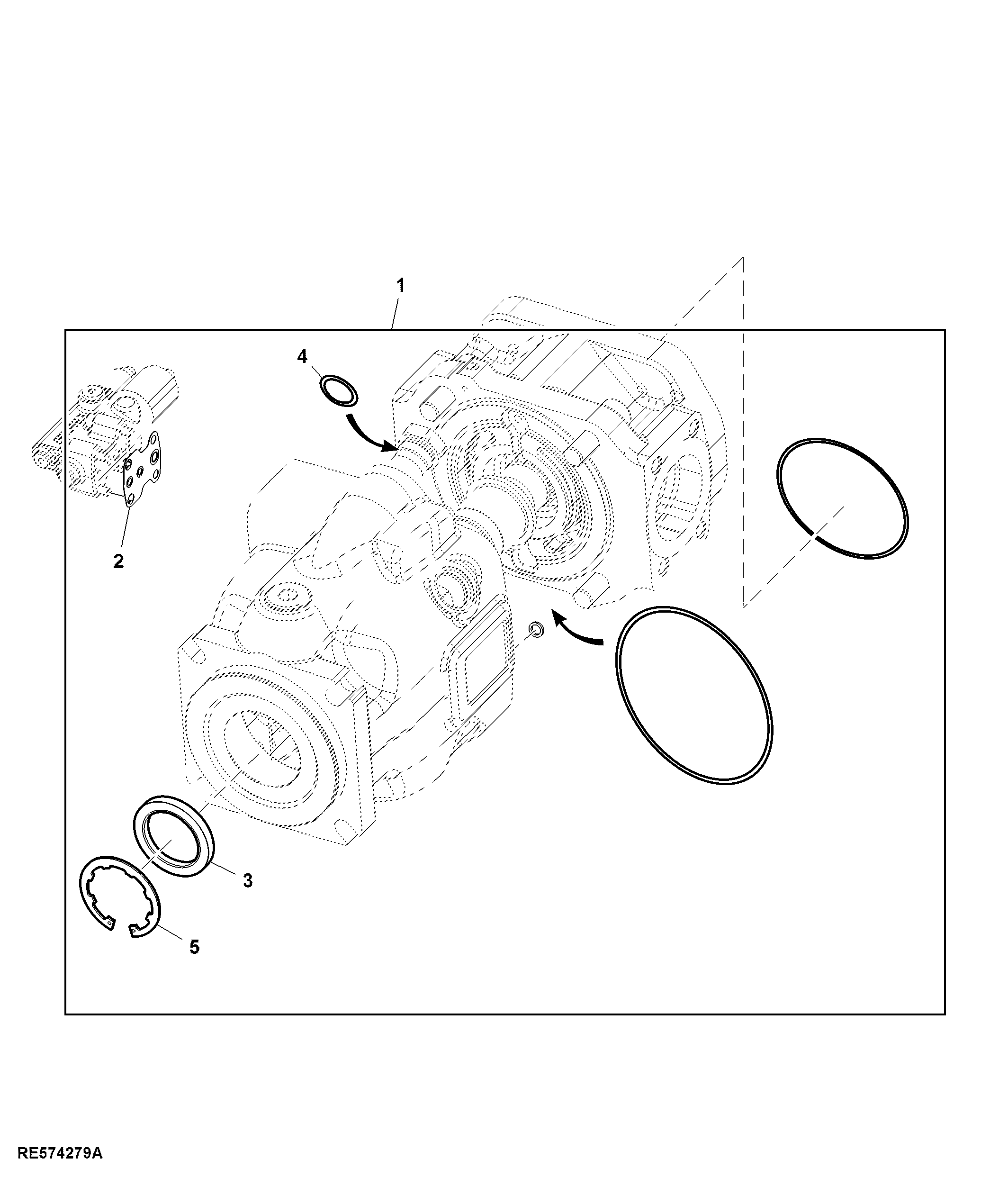 Seal Kit, Tandem Piston Pump, 90 cc and 85 cc
