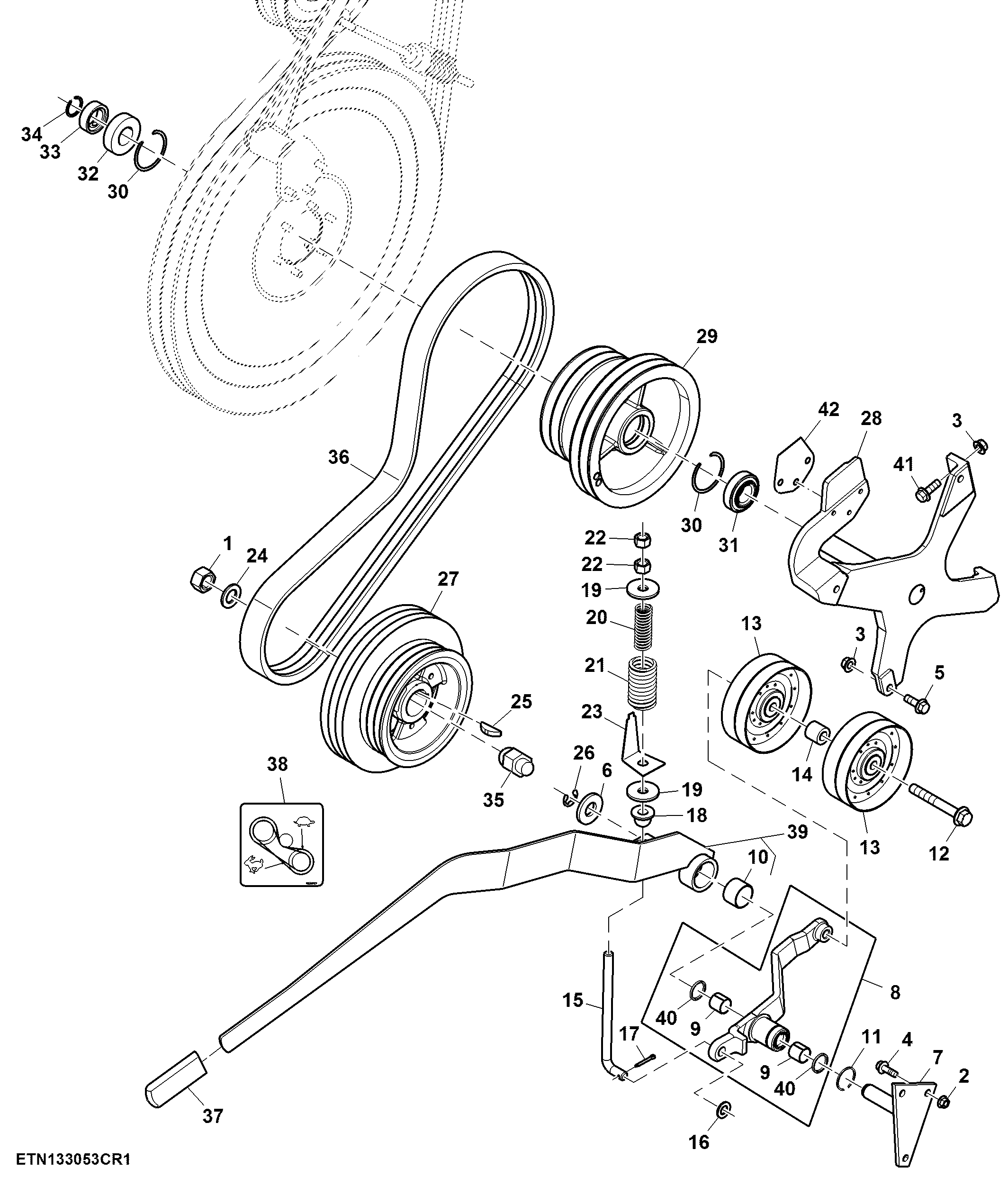 Feed Accelerator Stone Trap Drive, Slow Speed