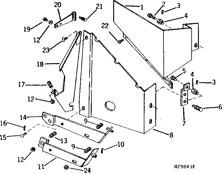 TRANSMISSION DRIVE MUD SHIELD (POSI-TORQ AND HYDROSTATIC GROUND DRIVE) (254051 - )