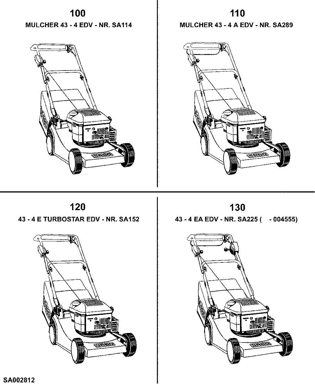 43CM Walk-Behind Mowers With Rear Plastic Insert (4-Cycle)