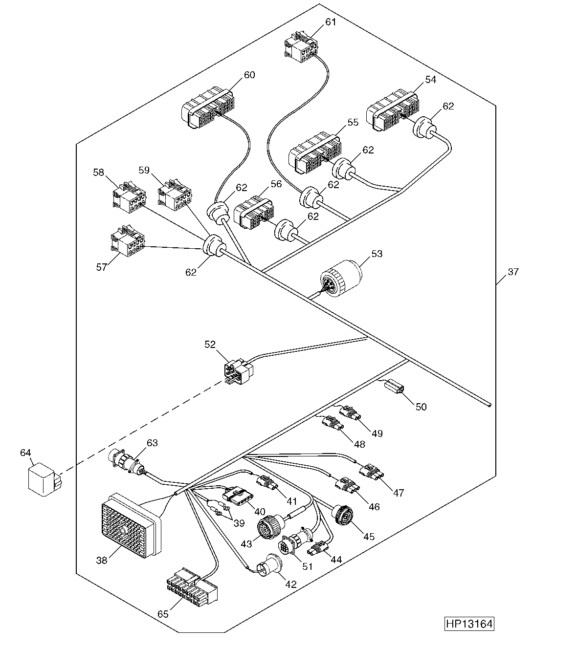 L.H. Main Wiring Harness - Continued ( - 710200)