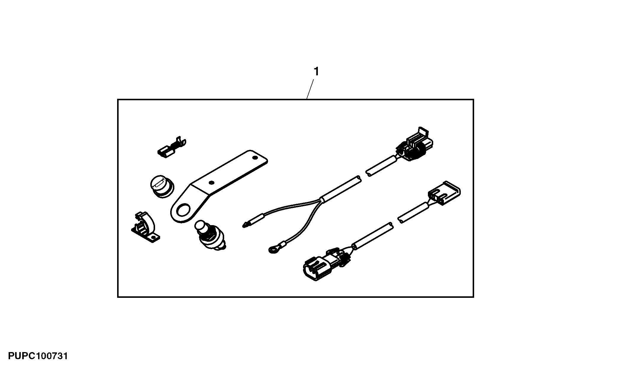 Horn Kit, Steering Column, AutoTrac™ Universal 200