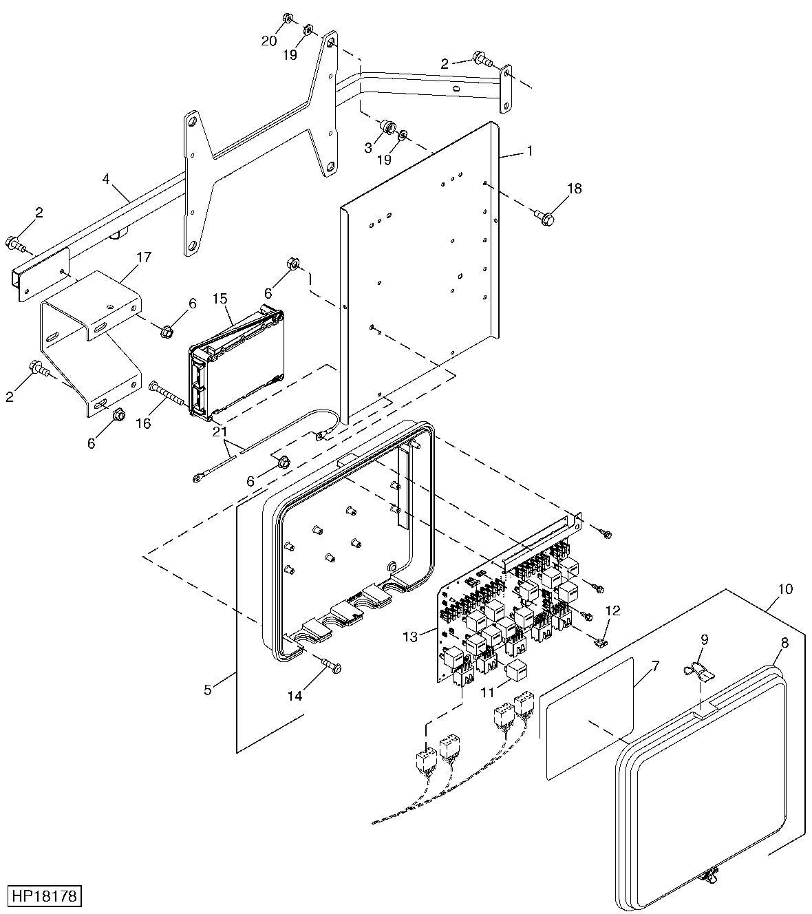 Circuit Breaker, Relay, And ECU Panel (720101 - )