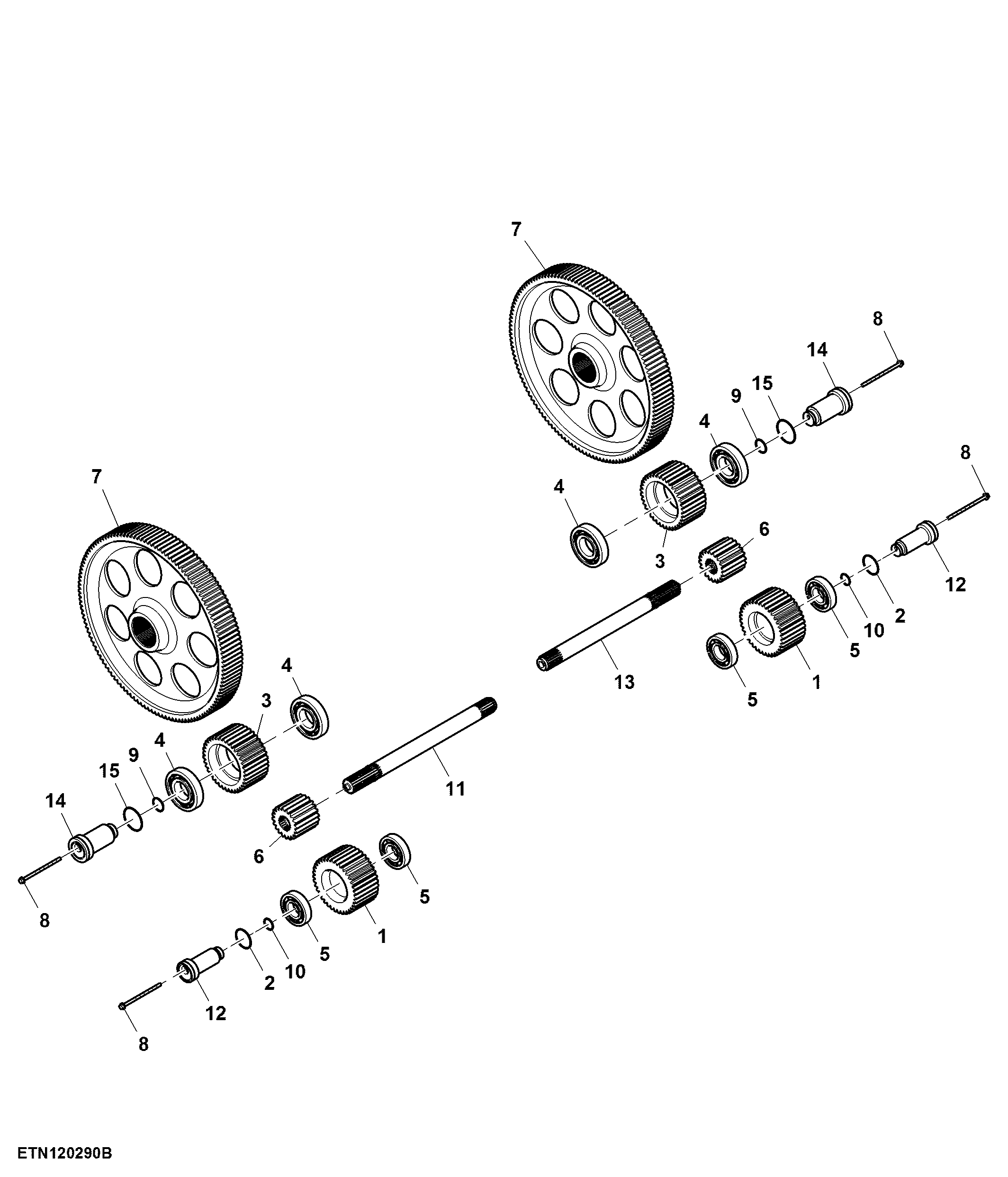 Final Drive, Front Axle, 30" / 36" Belt, 88" Axle Spacer