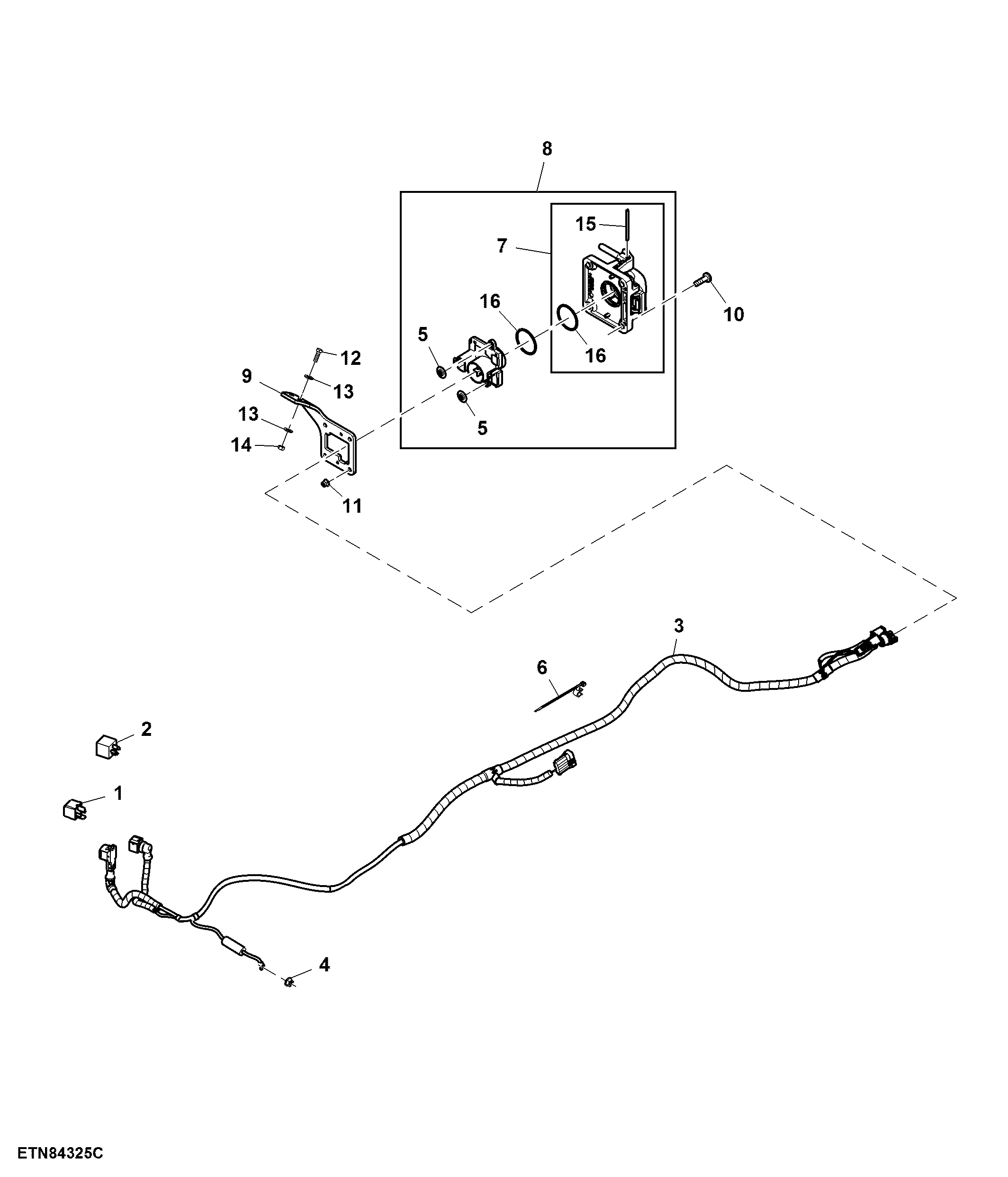 Power Outlet Socket, 60 A, Hydraulic Center Link