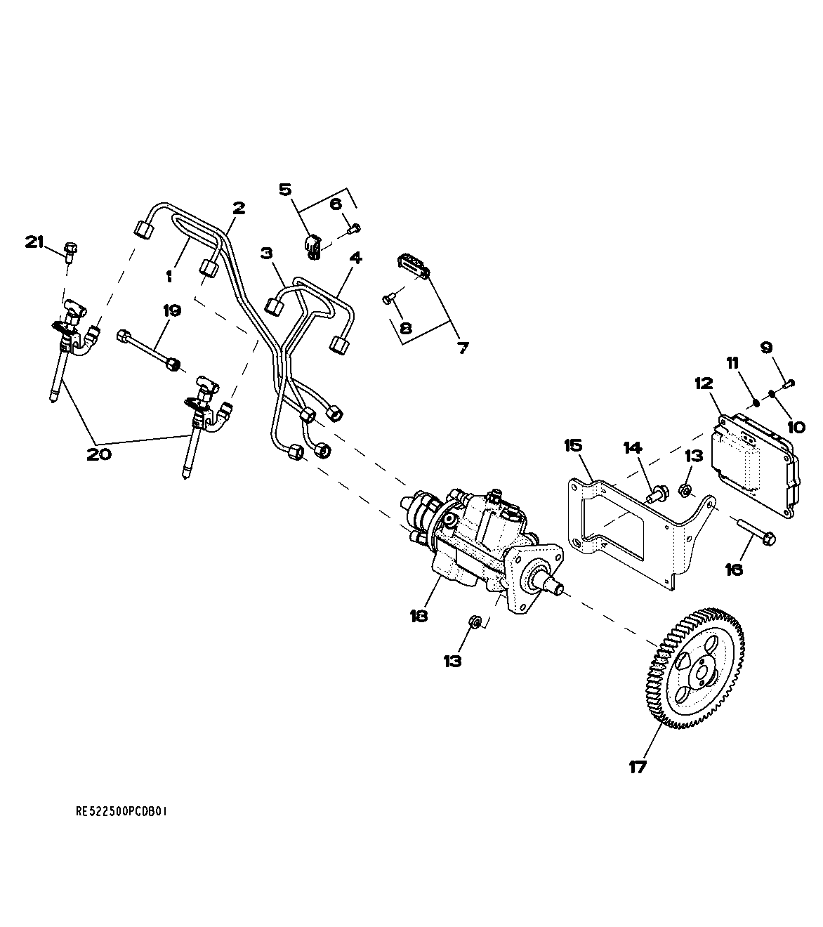 168U FUEL INJECTION PUMP WITH ELECTRONICALLY CONTROLLED FUEL INJECTION SYSTEM