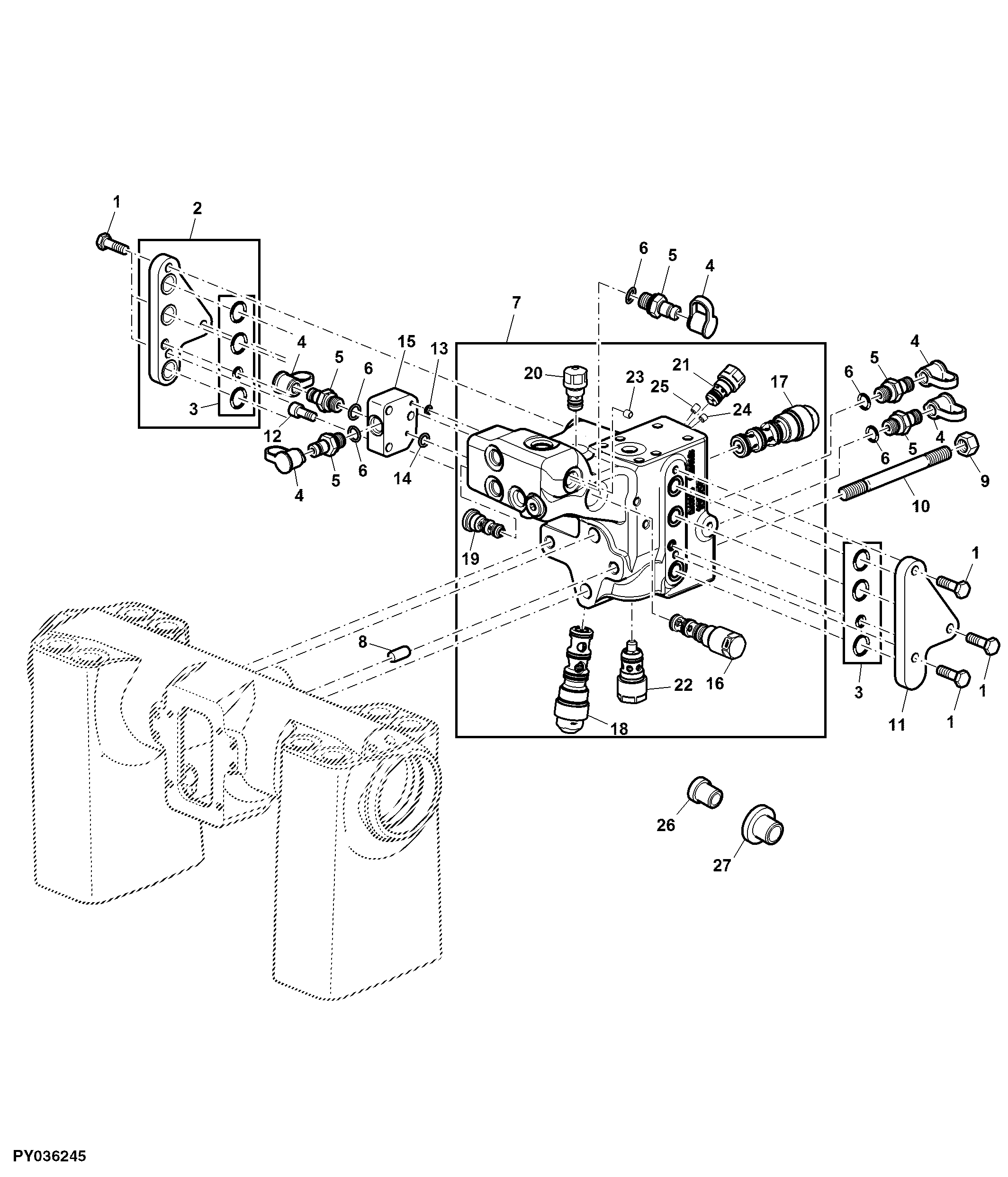 CONTROL BLOCK PRIORITY 3 (HYDRAULIC PUMP 23/28/35 CM3)