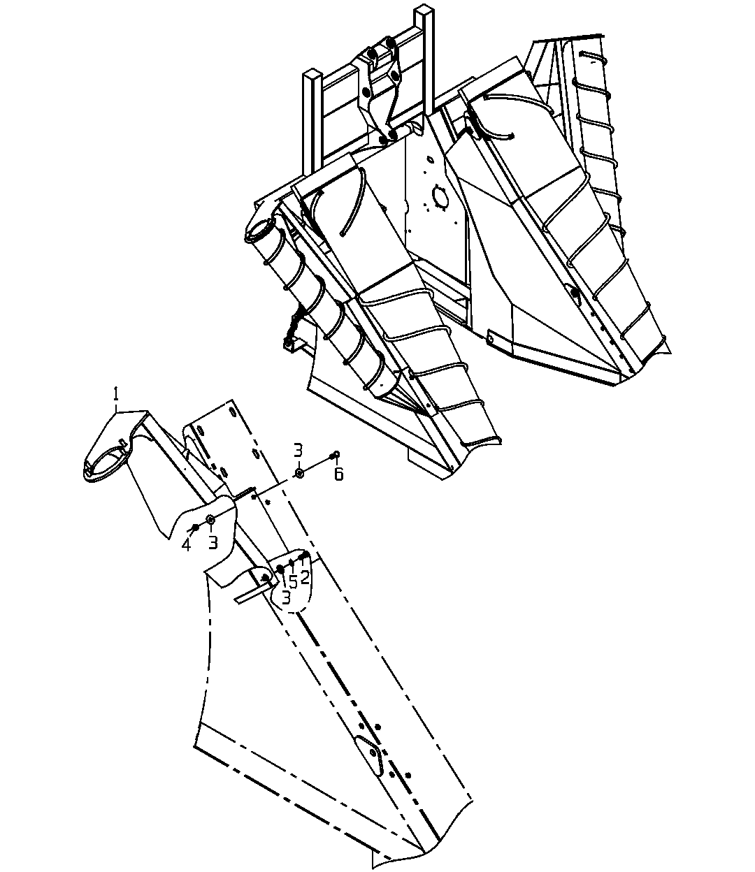 Scroll GP, Outer Motor, Right, Mount (Option 5340) ( - 090755)