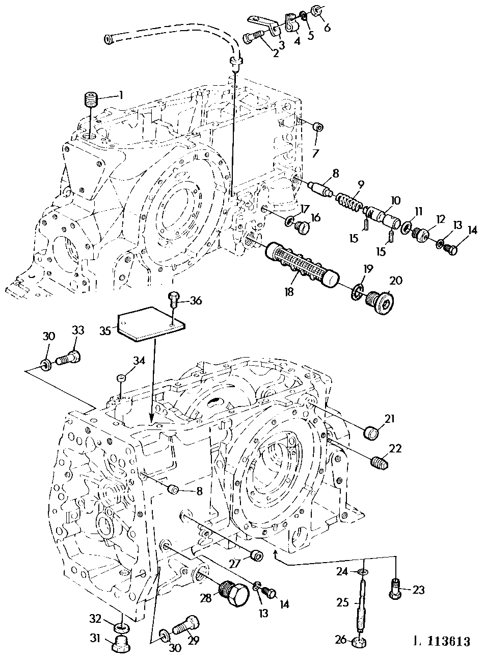 TRANSMISSION CASE (COLLAR-SHIFT TRANSMISSION)