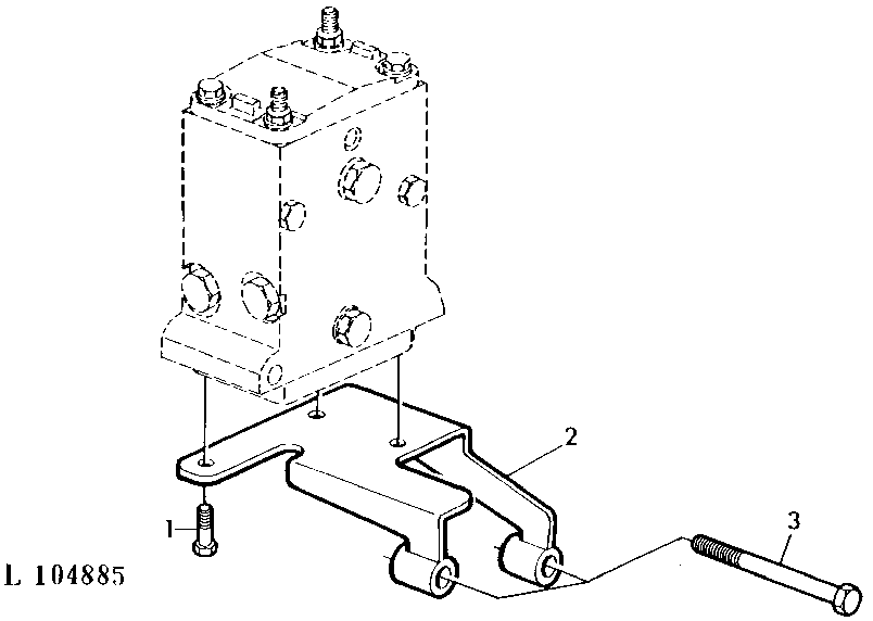 BRACKET FOR SELECTIVE CONTROL VALVES (POPPET TYPE)