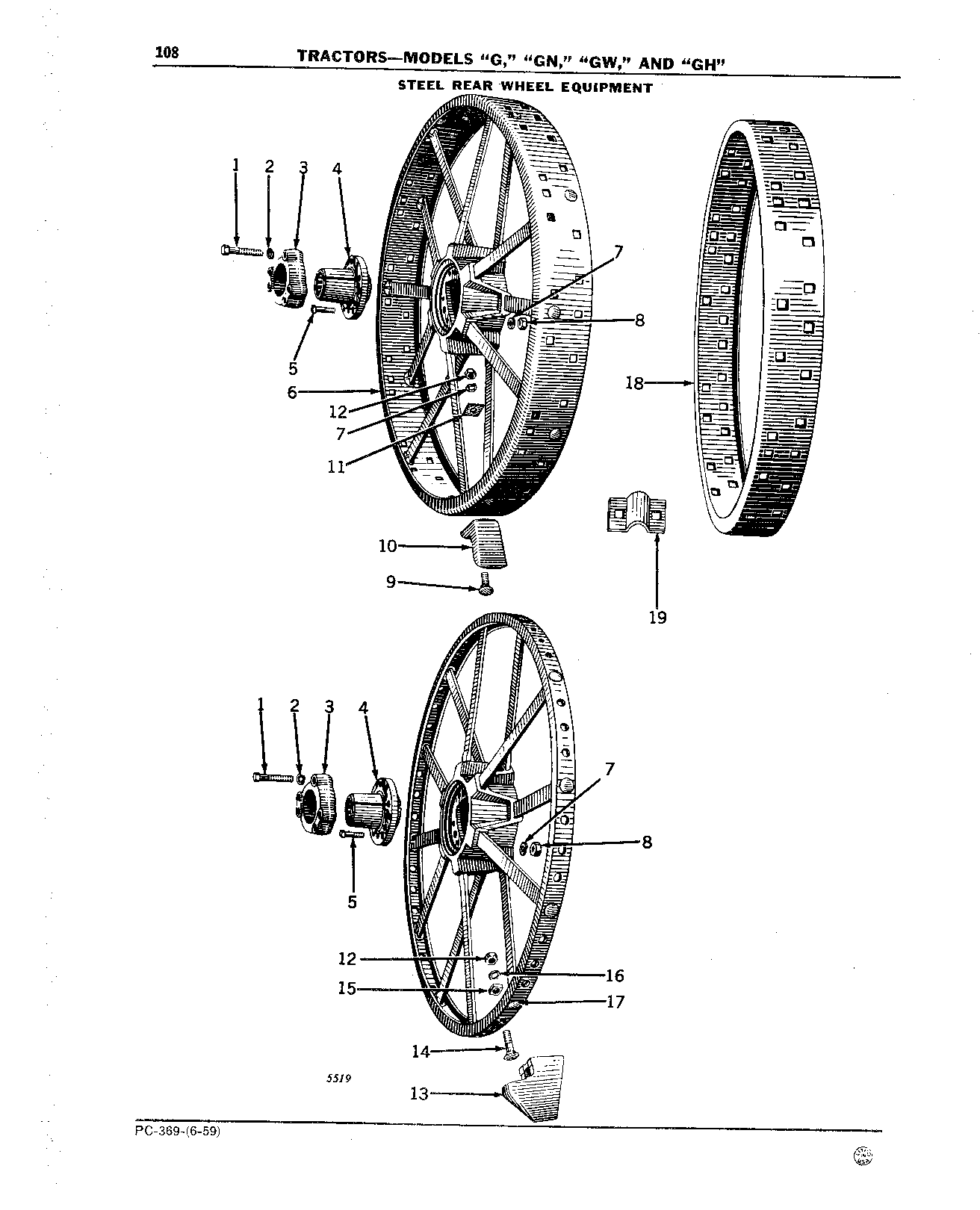 Rear Wheels (Continued)