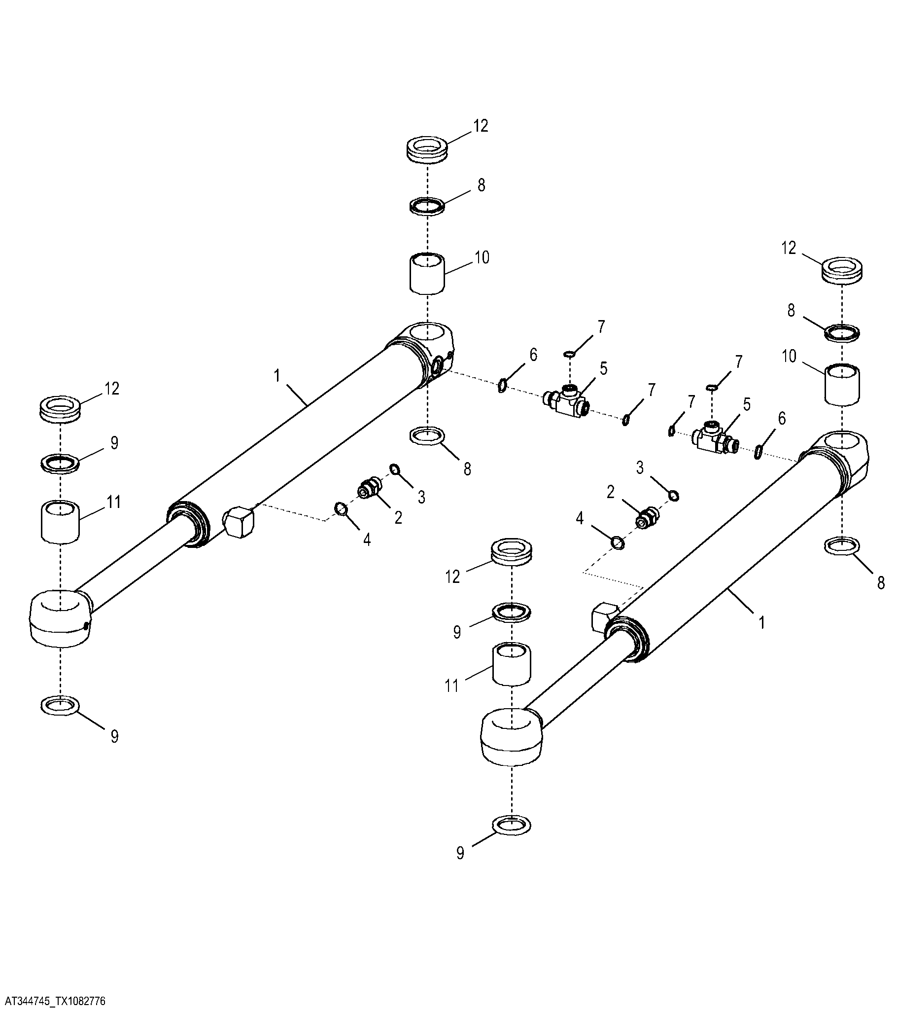 Steering Cylinders and Fittings (NeverGrease™)