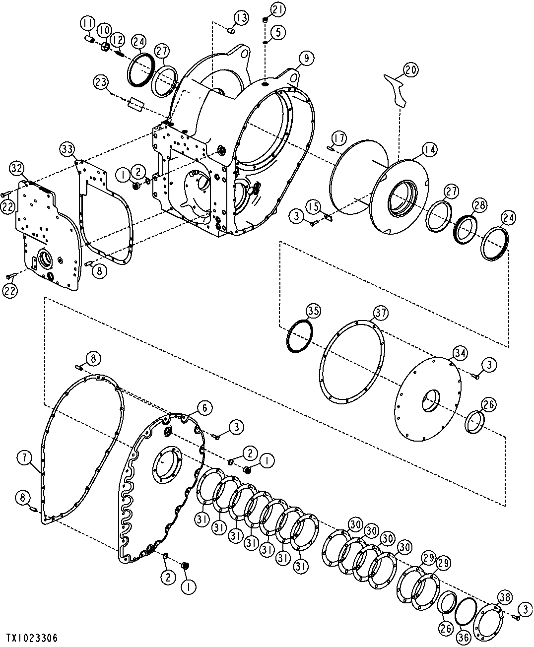 WINCH HOUSING, DRUM AND COVER (MODEL 4000 WINCH)