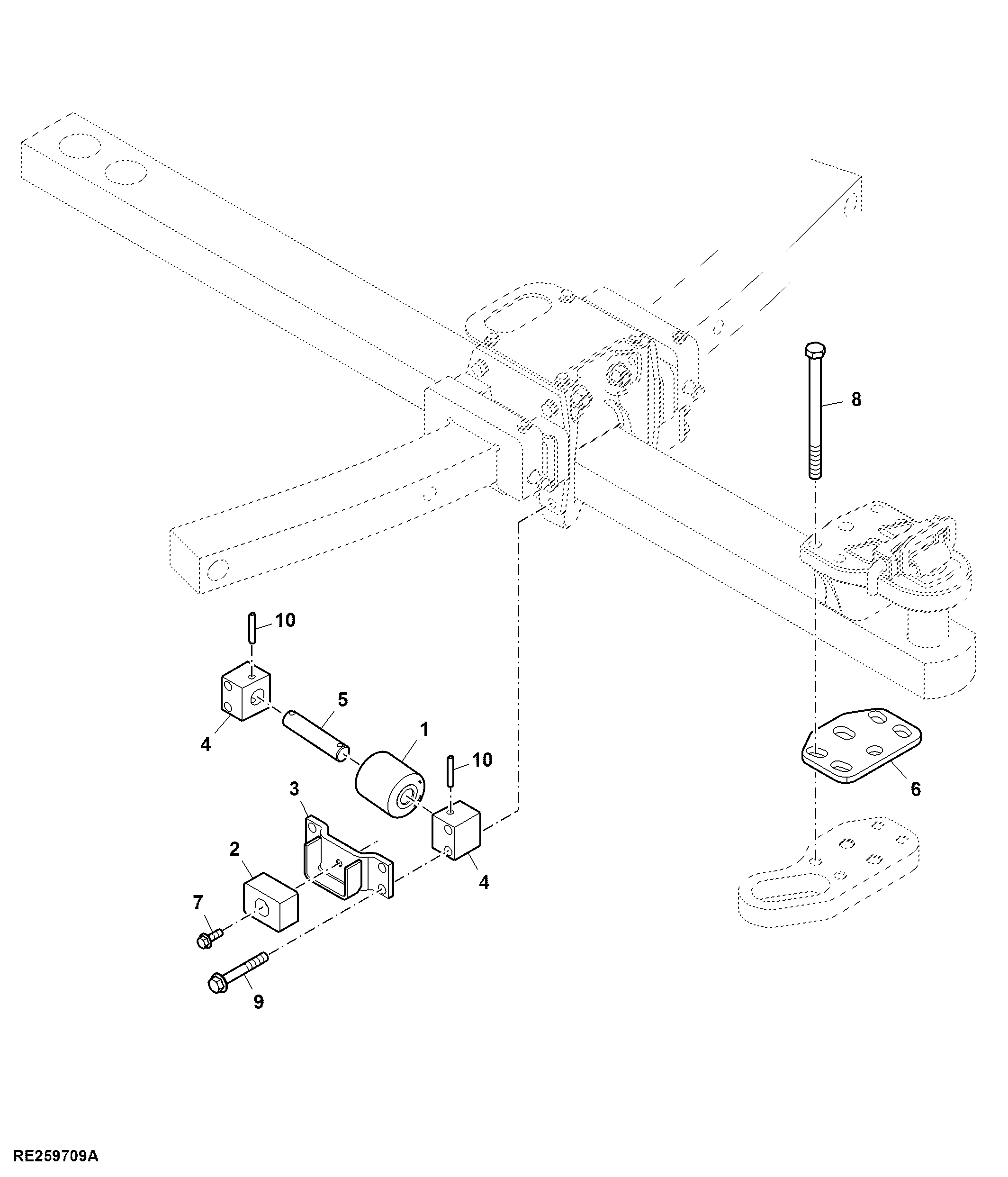 Bottom Rollers, For Wide Swing, Drawbar Support