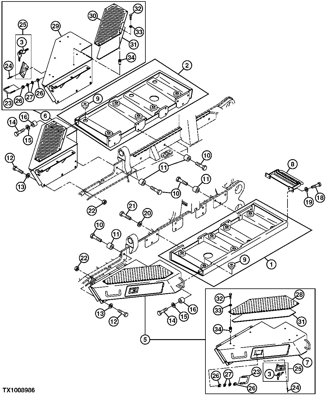 PLATFORM COVERS, BRACKETS, STEP PLATES, LOCKS AND KEYS