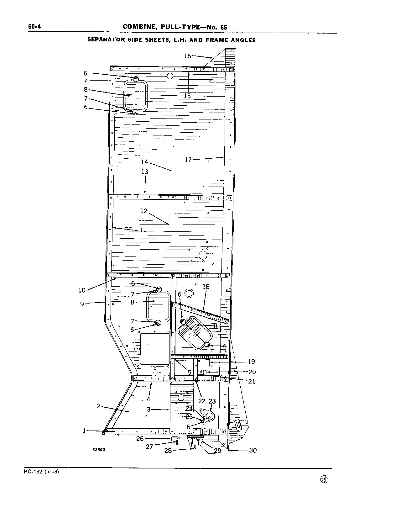 60 Separator Front, Top and Side Sheets and Ladder (Continued)