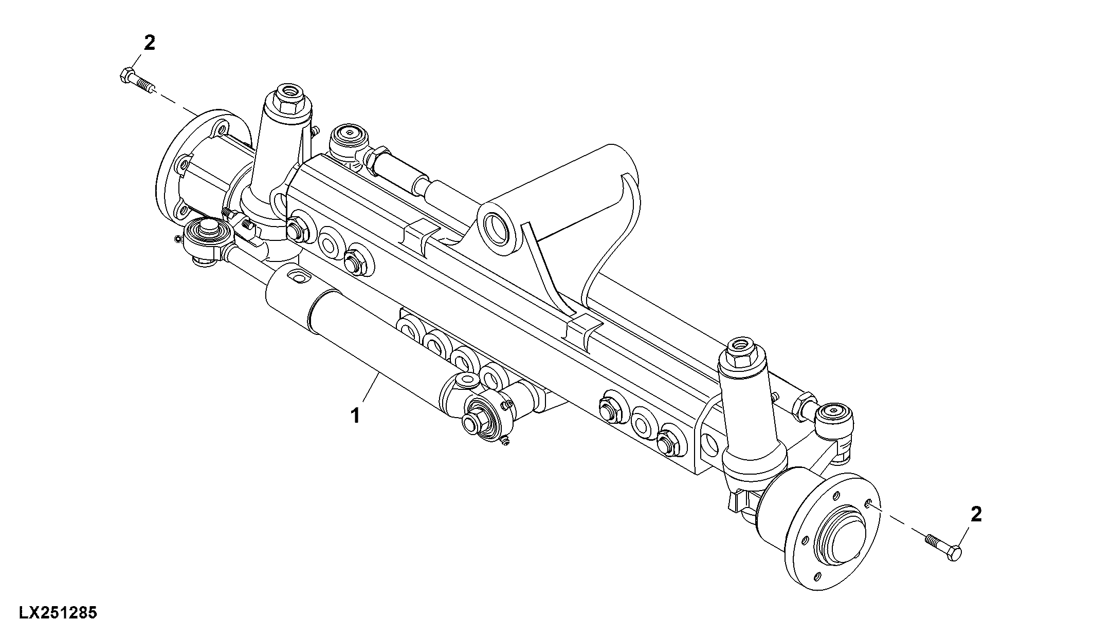 Front Axle, 2WD Axle
