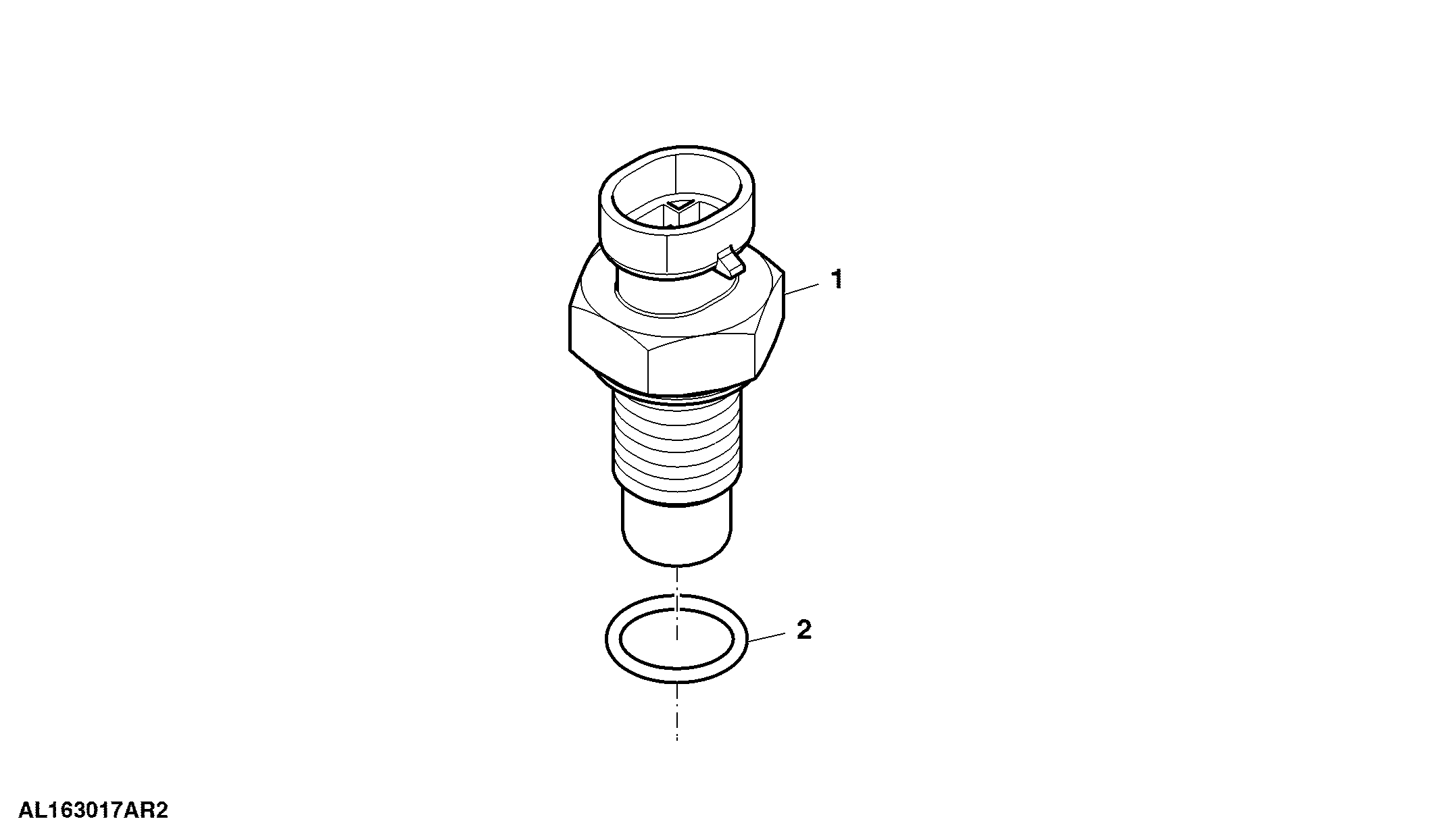 Sensor, W/ Magnetic Pickup, Rear PTO