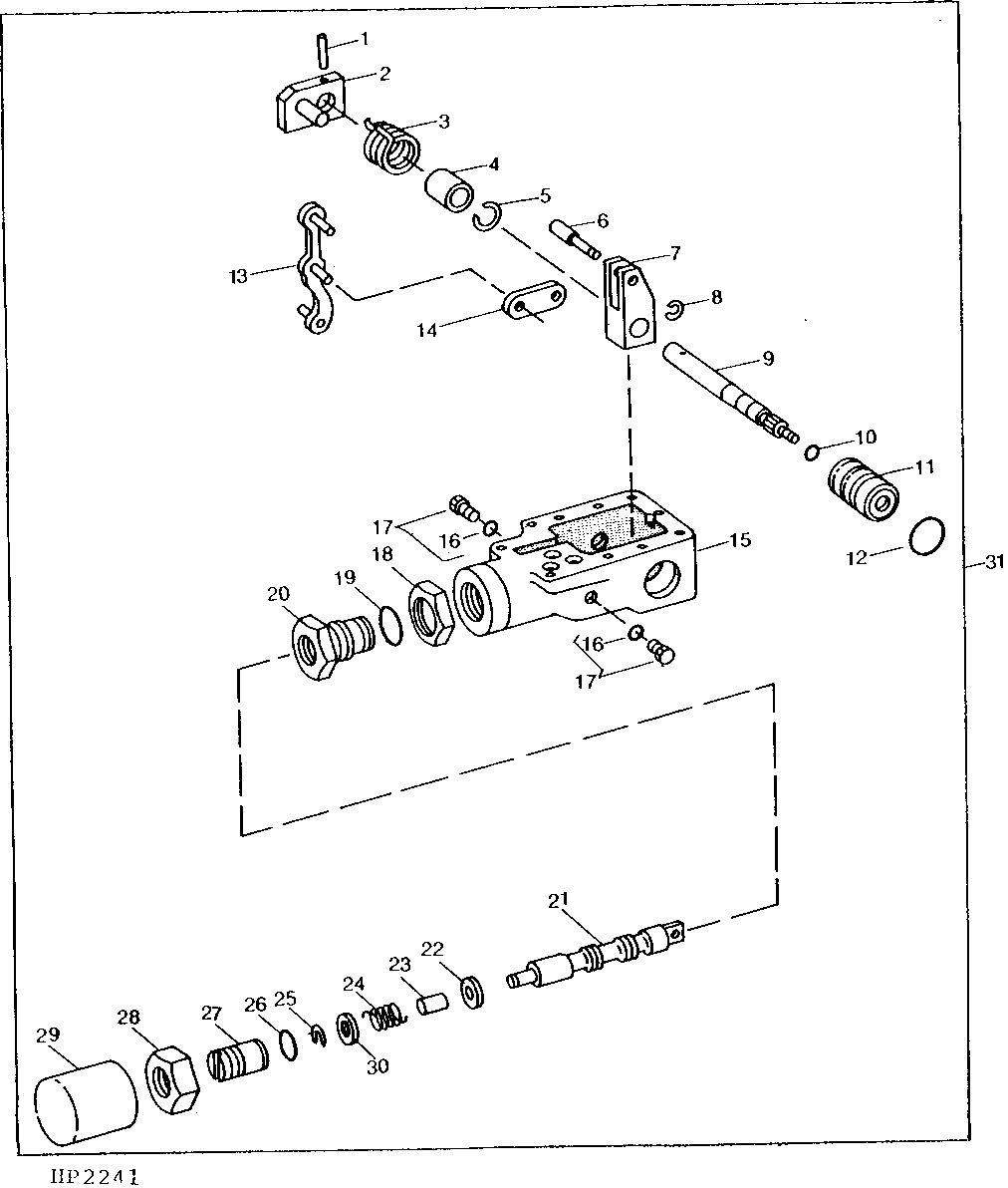 HYDROSTATIC DRIVE DISPLACEMENT CONTROL VALVE (353601 - )