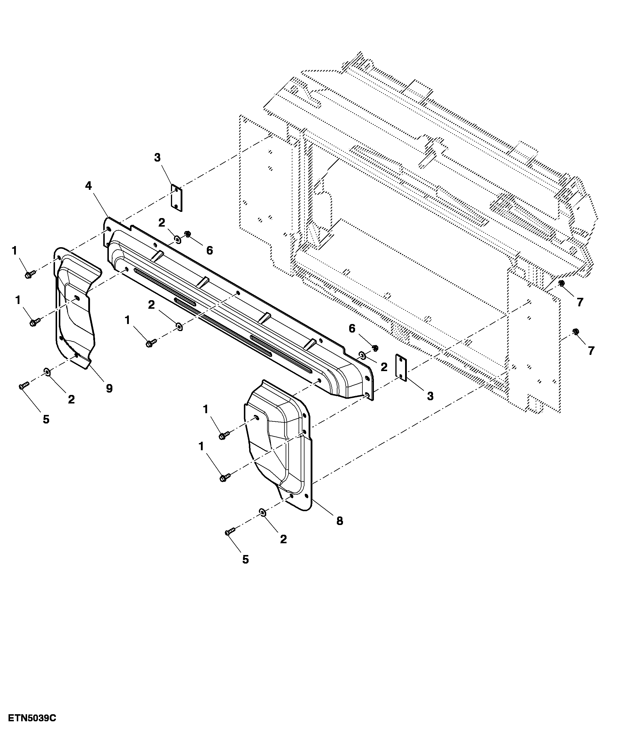 Feeder House Front Bubble, Shield Deflector