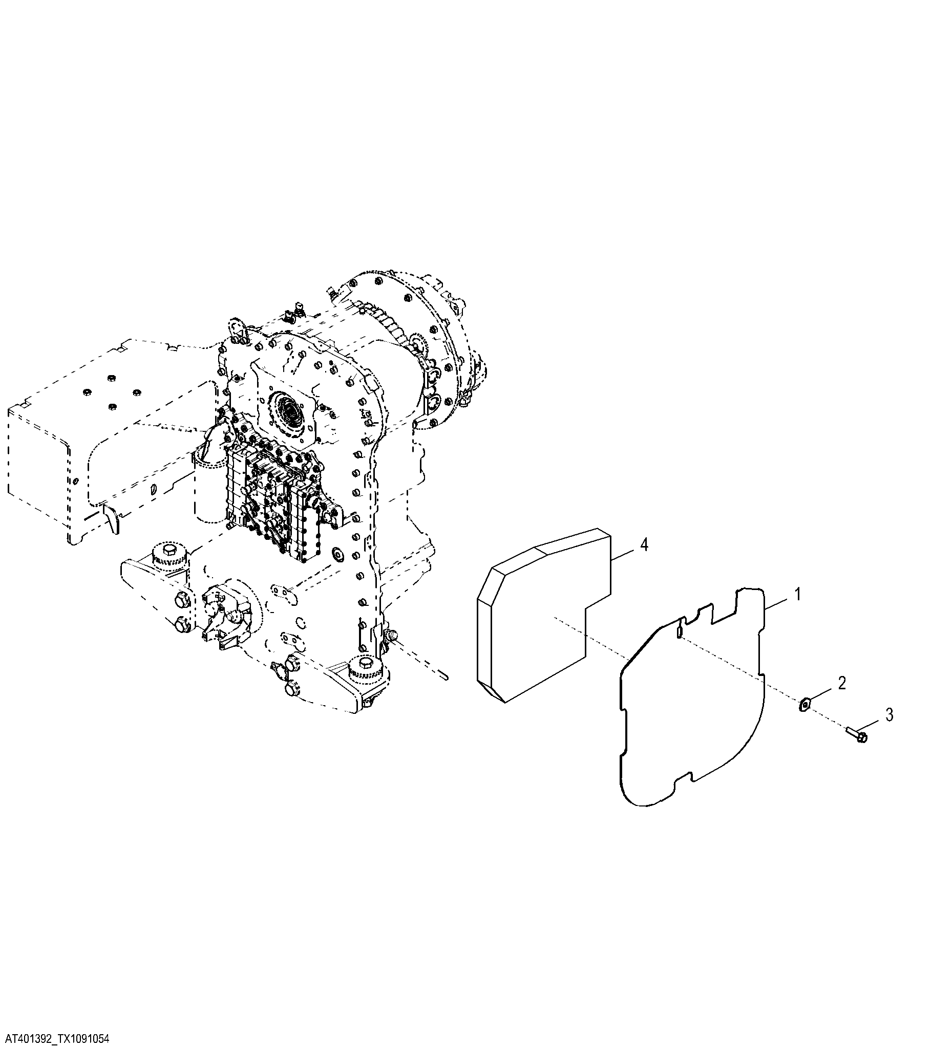Transmission Shield With Secondary Steering
