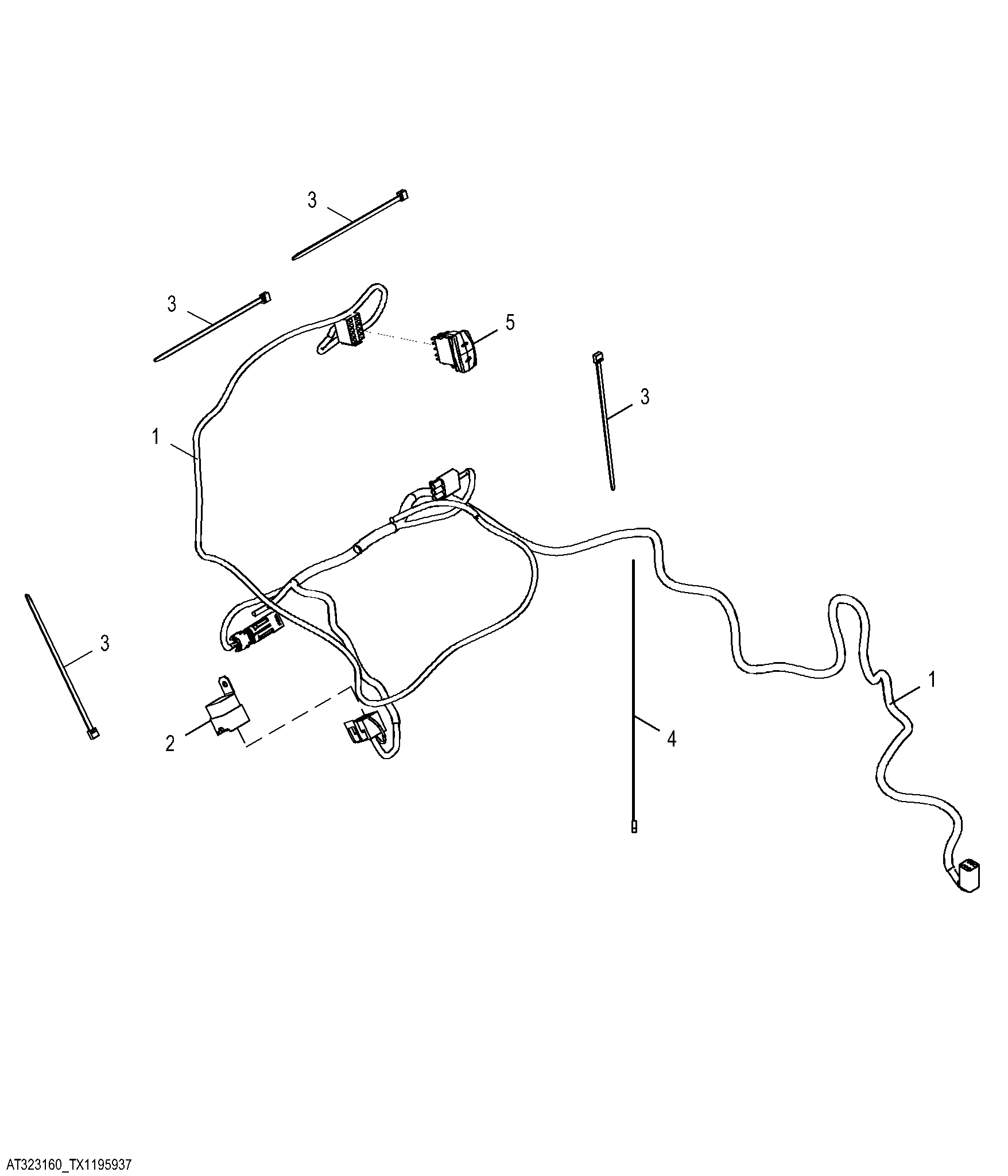 Pattern Select Wiring Harness, Side Console