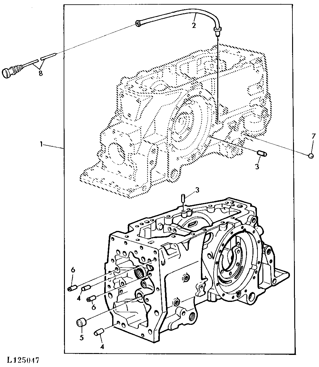 TRANSMISSION CASE (WITH COLLAR-SHIFT TRANSMISSION)