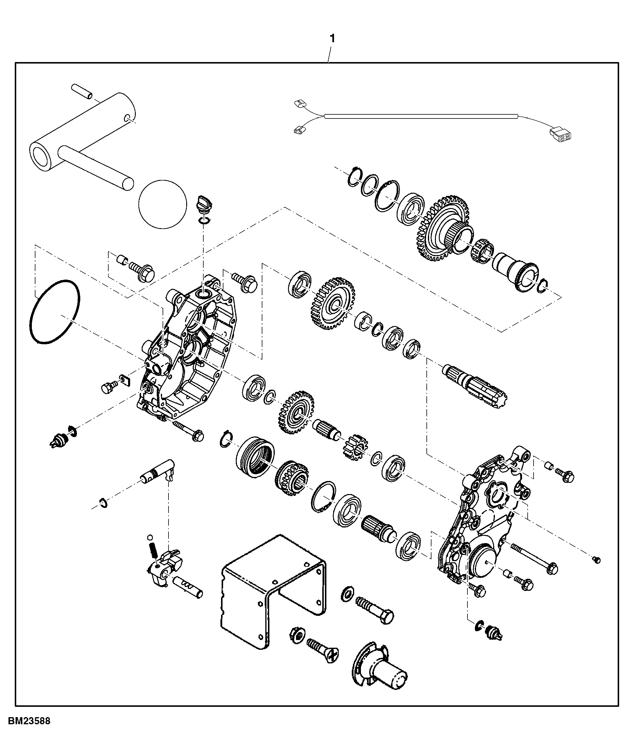 Attachment, Rear PTO Drive, 540 RPM, Export