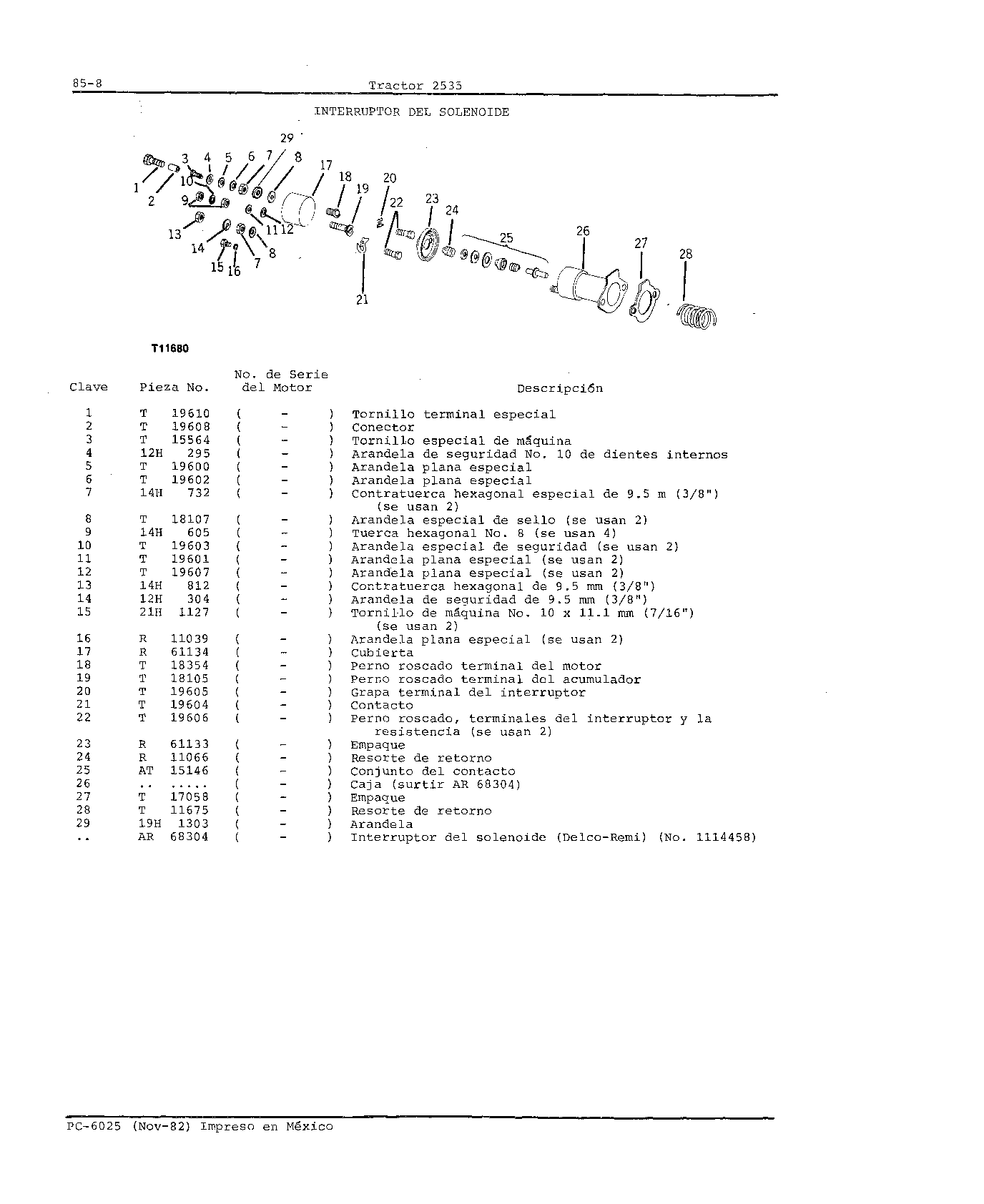 Interruptor de Solenoide